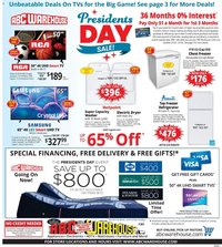 ABC Warehouse Weekly Ad