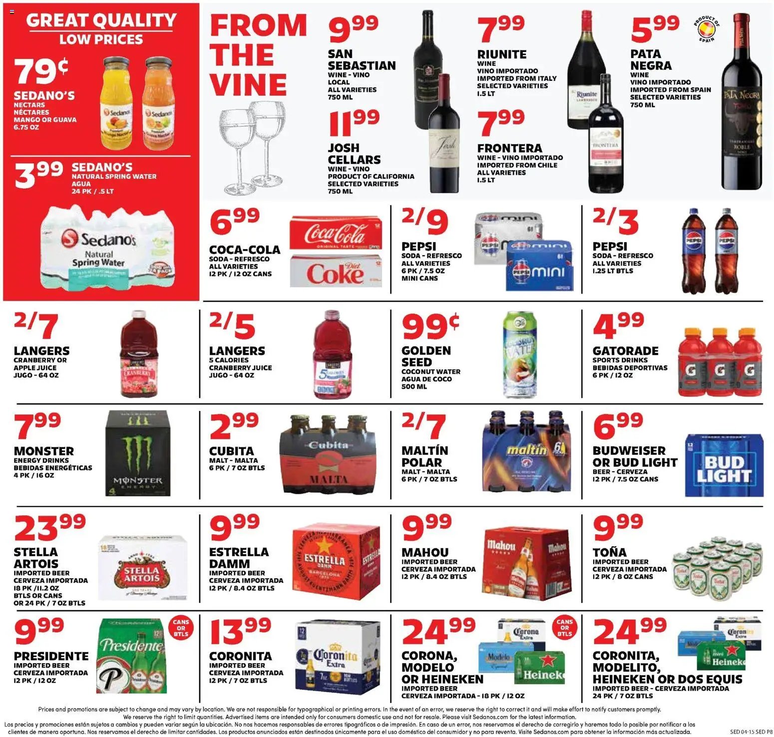Sedano's Weekly Ad