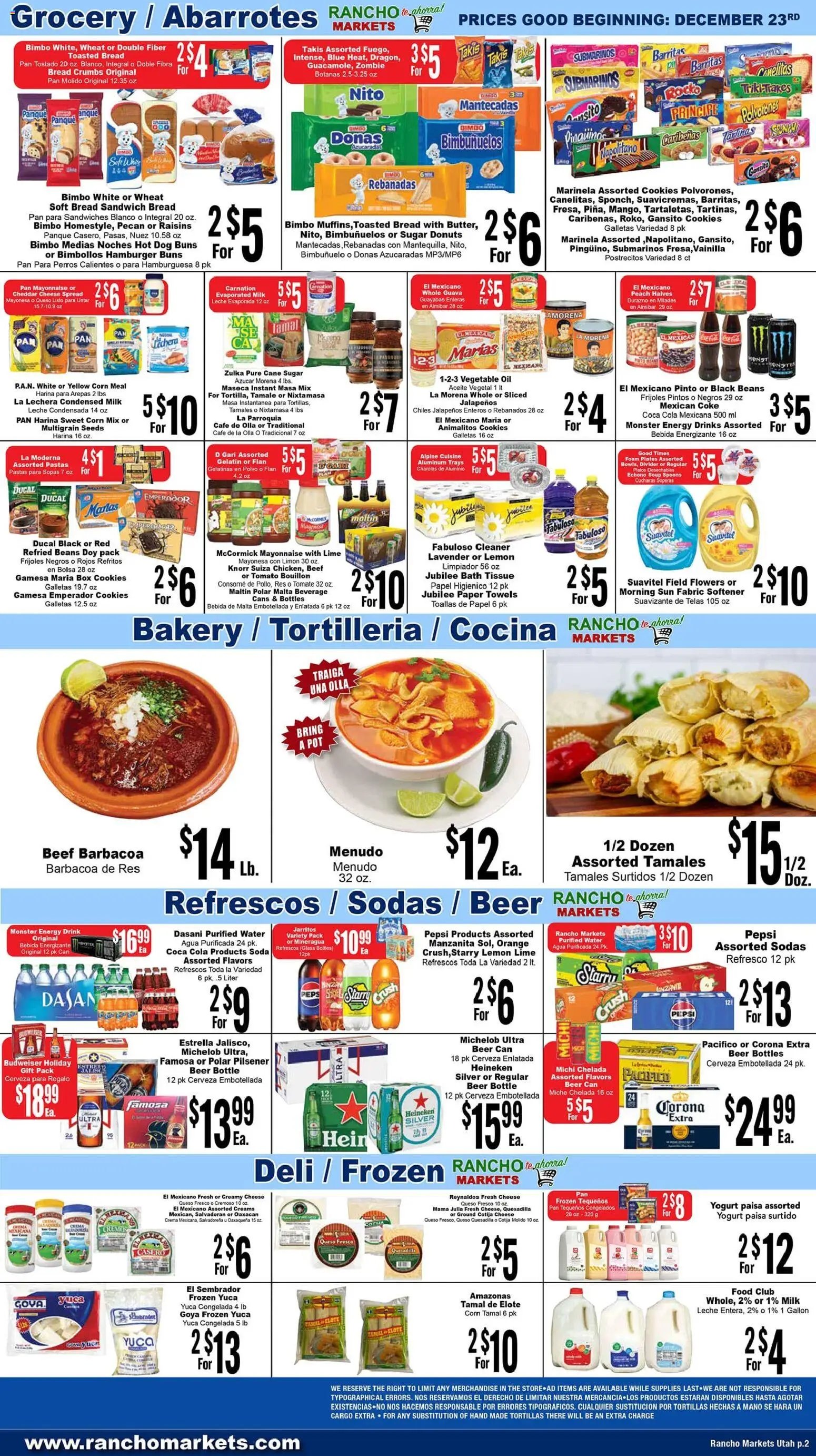 Rancho Markets Weekly Ad