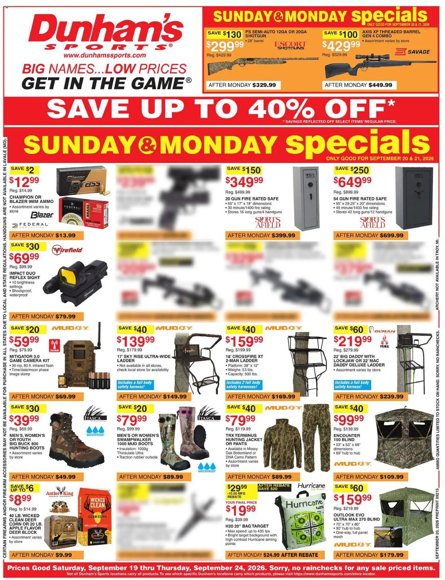 Dunham's Sports Weekly Ad