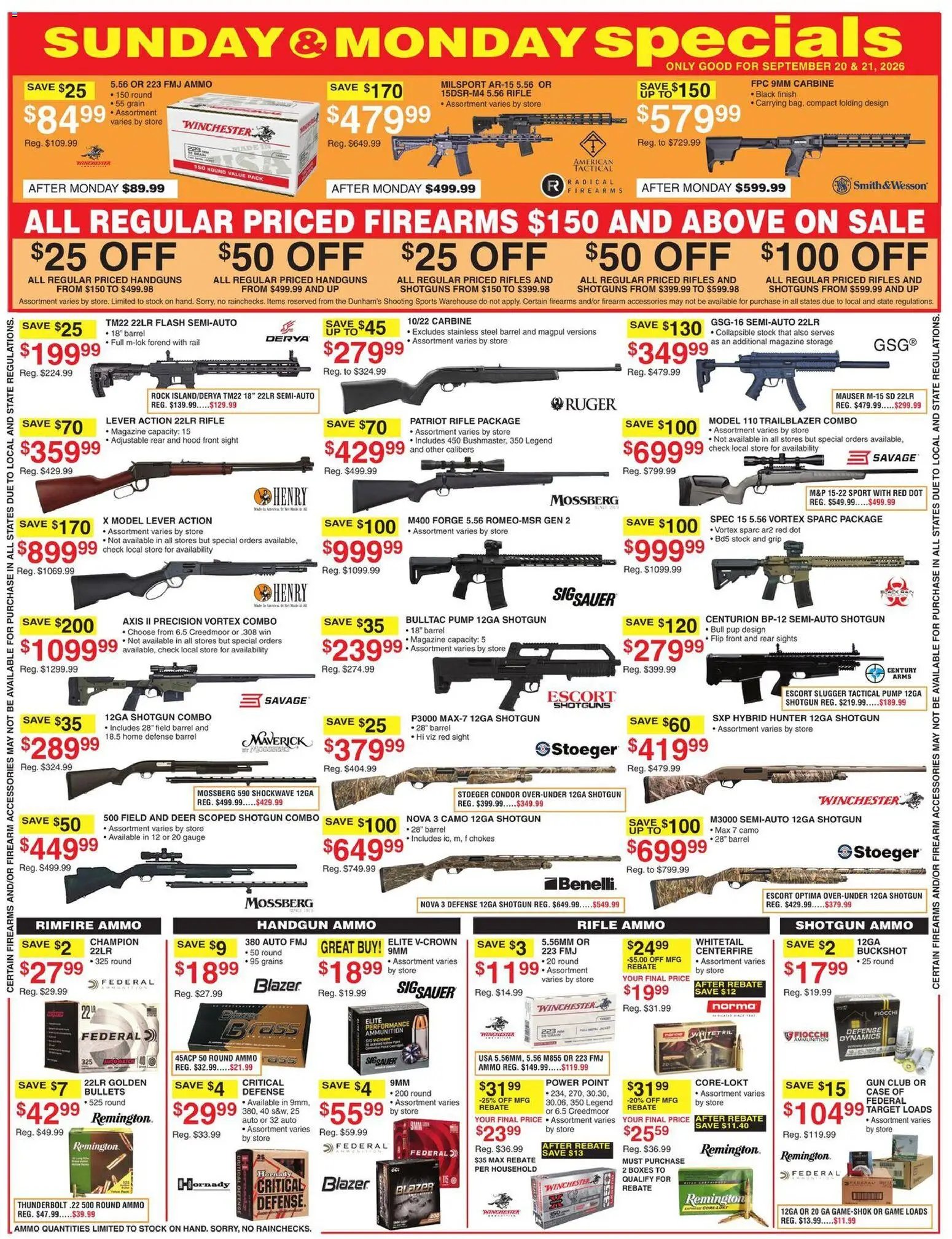 Dunham's Sports Weekly Ad