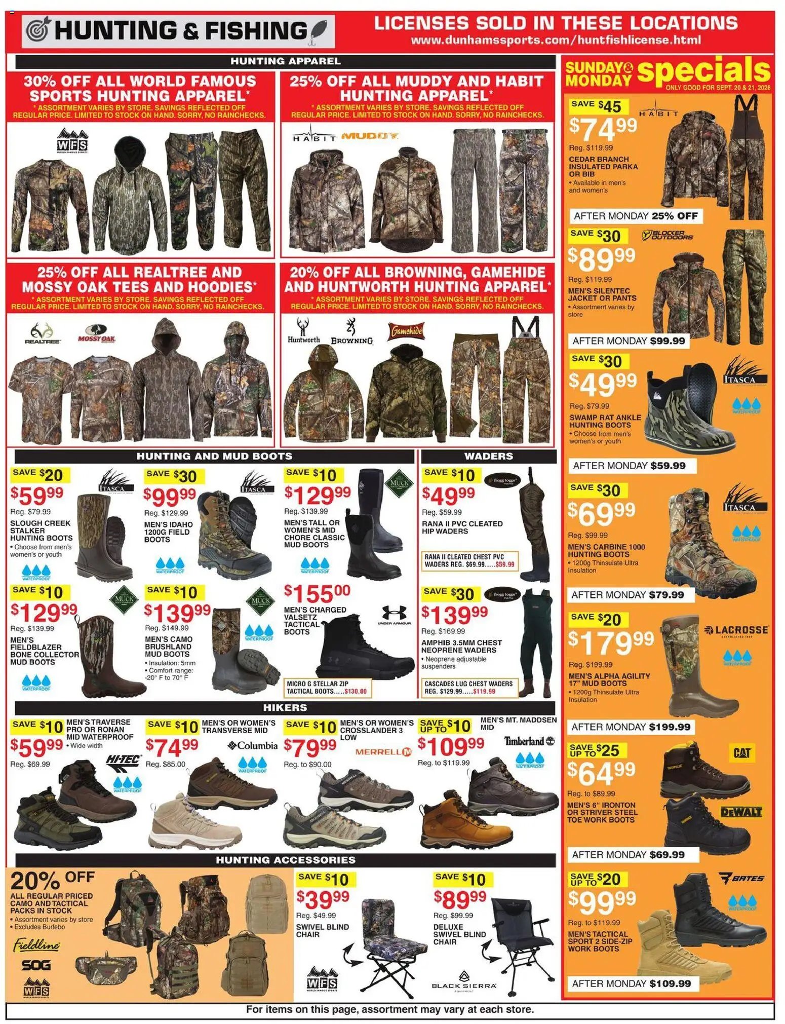 Dunham's Sports Weekly Ad