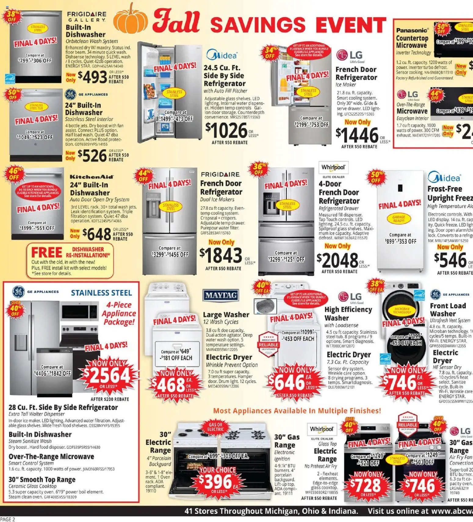 ABC Warehouse Weekly Ad