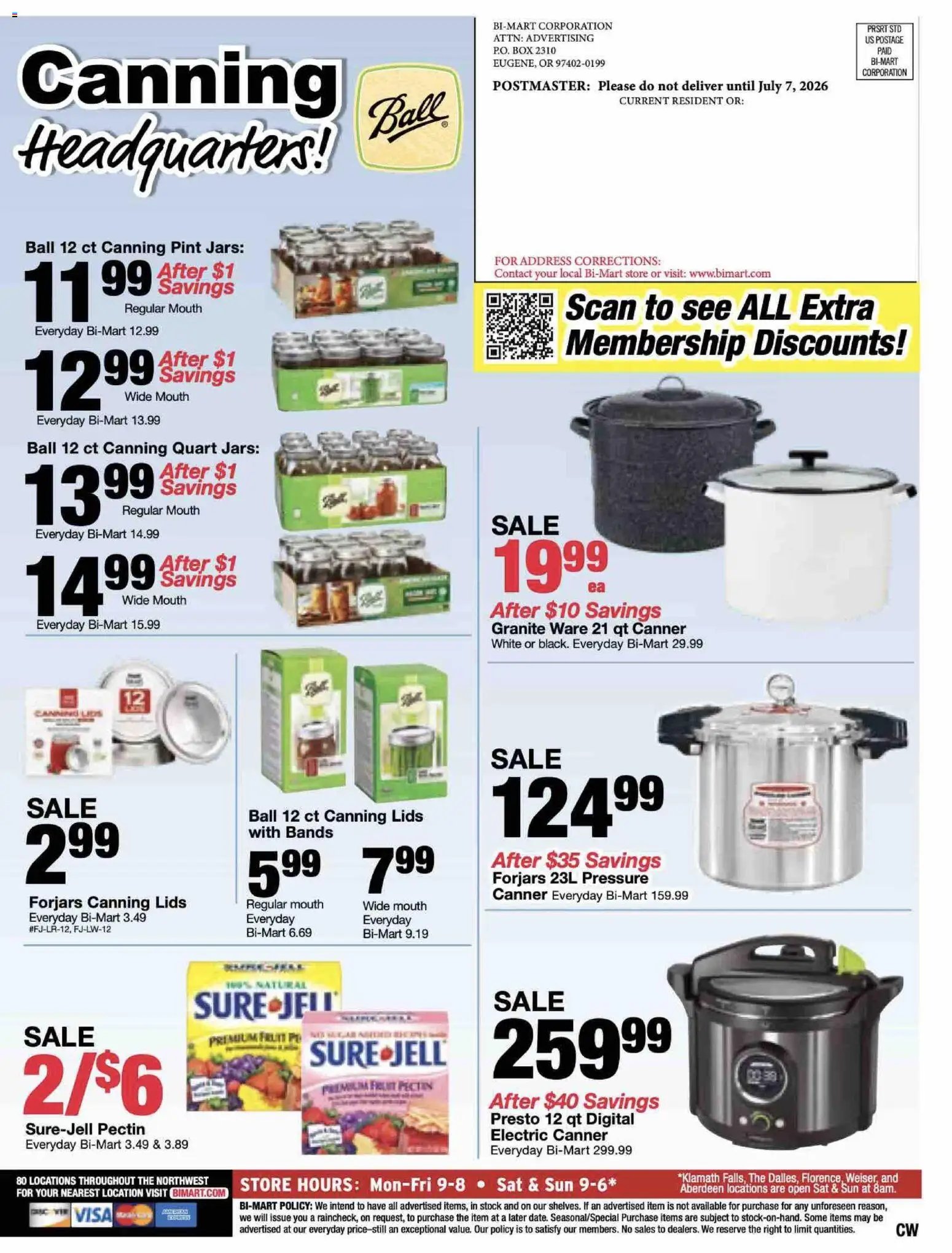 Bi-Mart Membership Savings Book