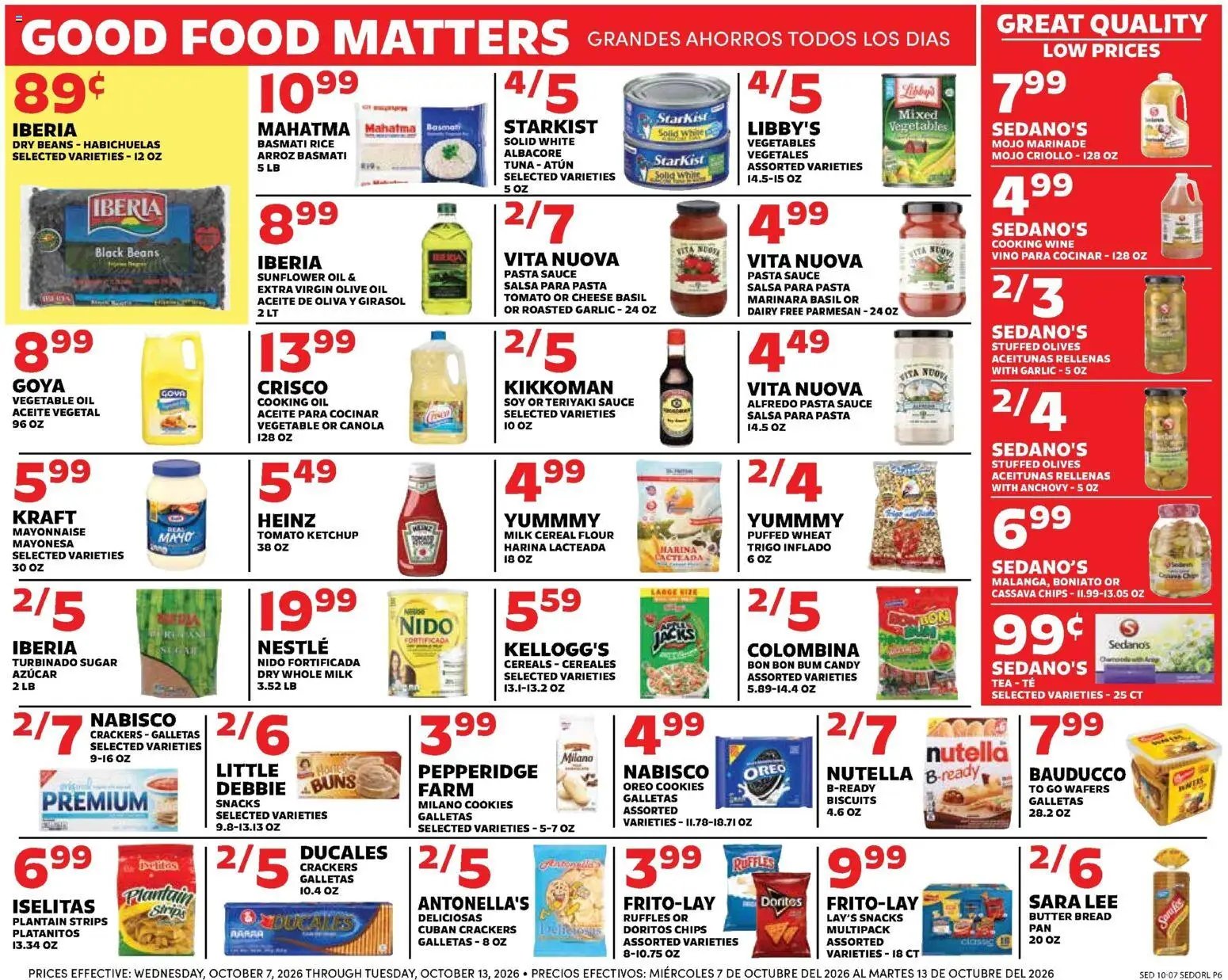 Sedano's Weekly Ad