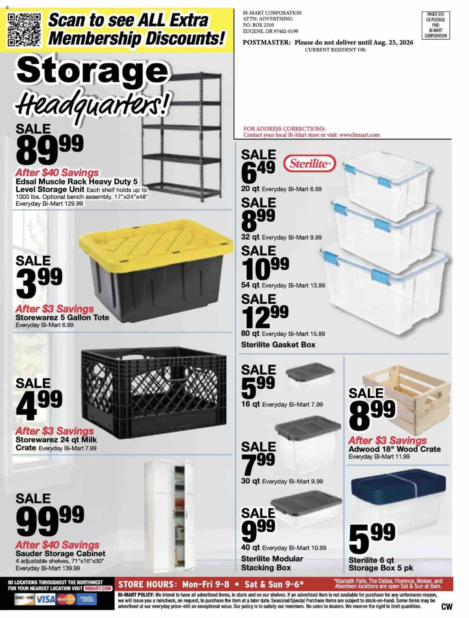 Bi-Mart Membership Saving Book
