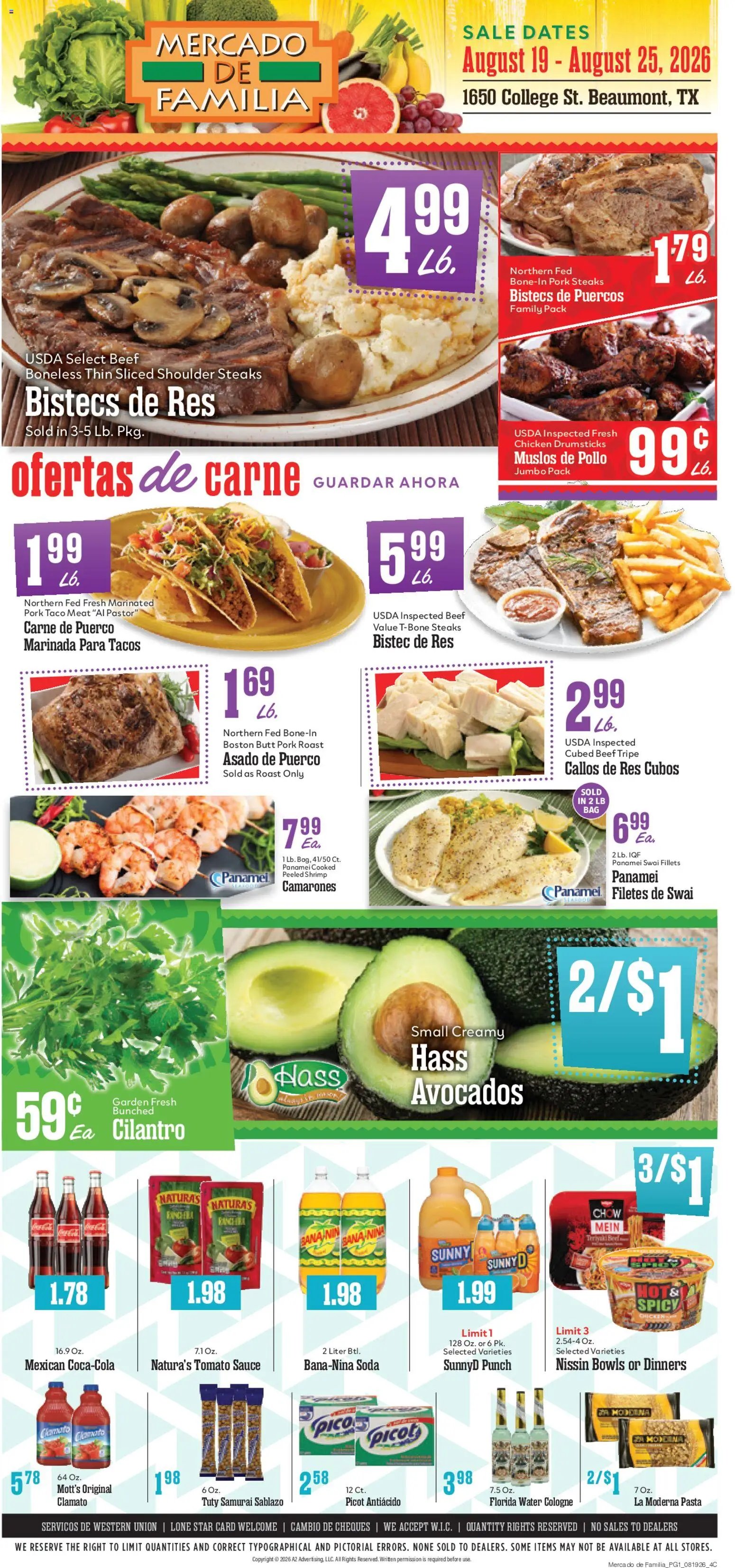 Market Basket Mercado de Familia Weekly Ad