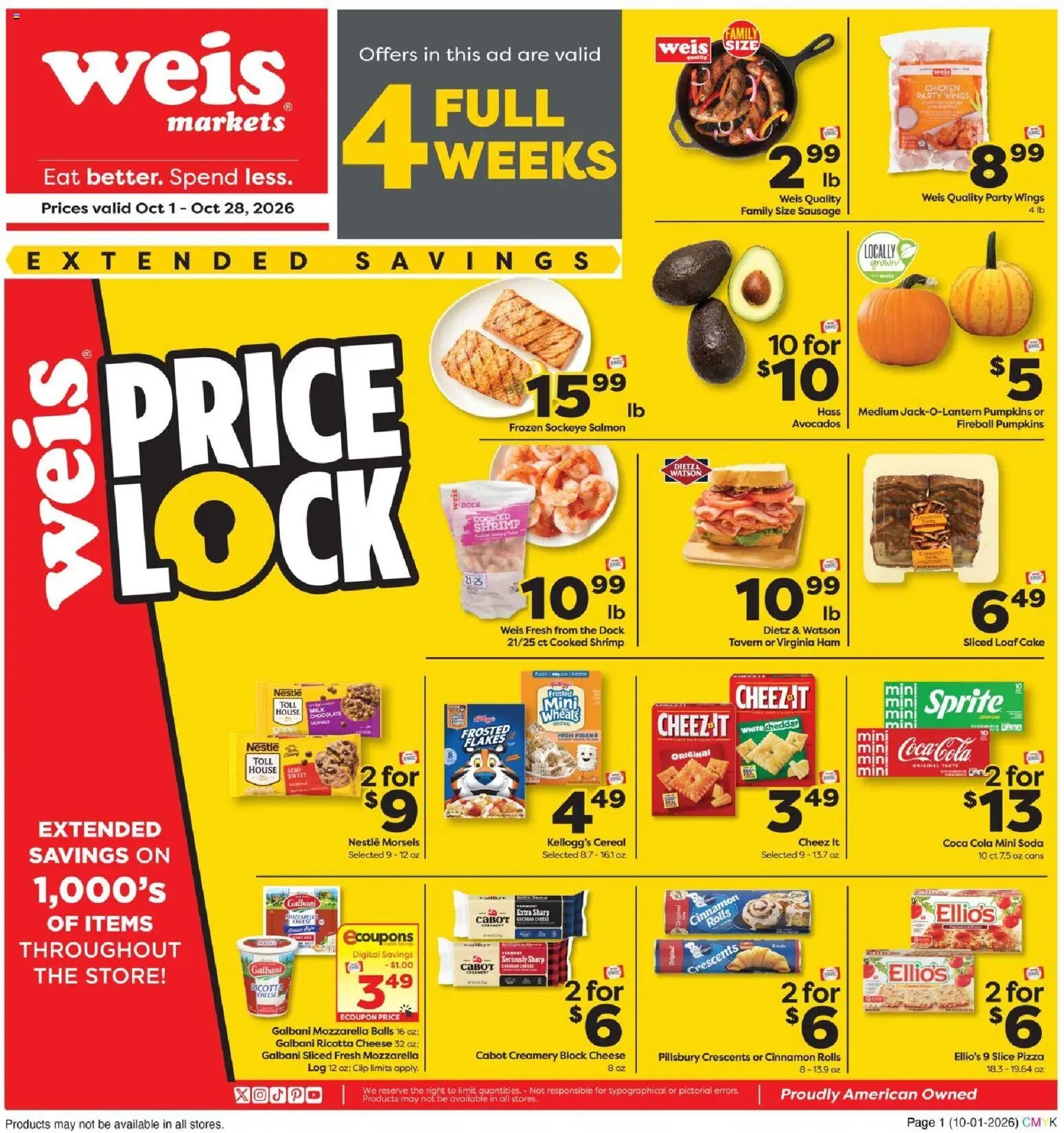 Weis Monthly Ad