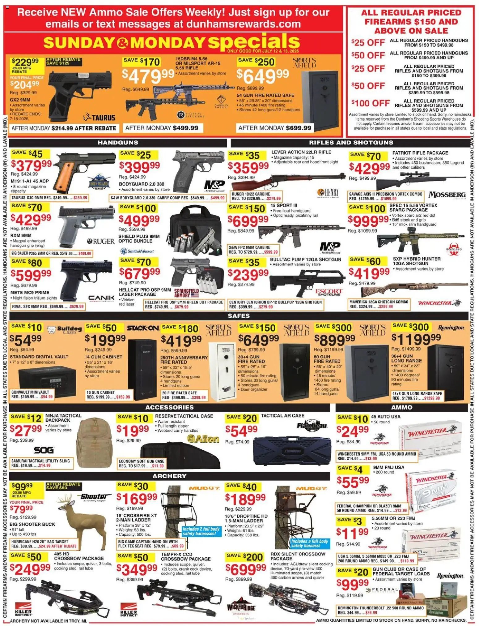 Dunham's Sports Weekly Ad