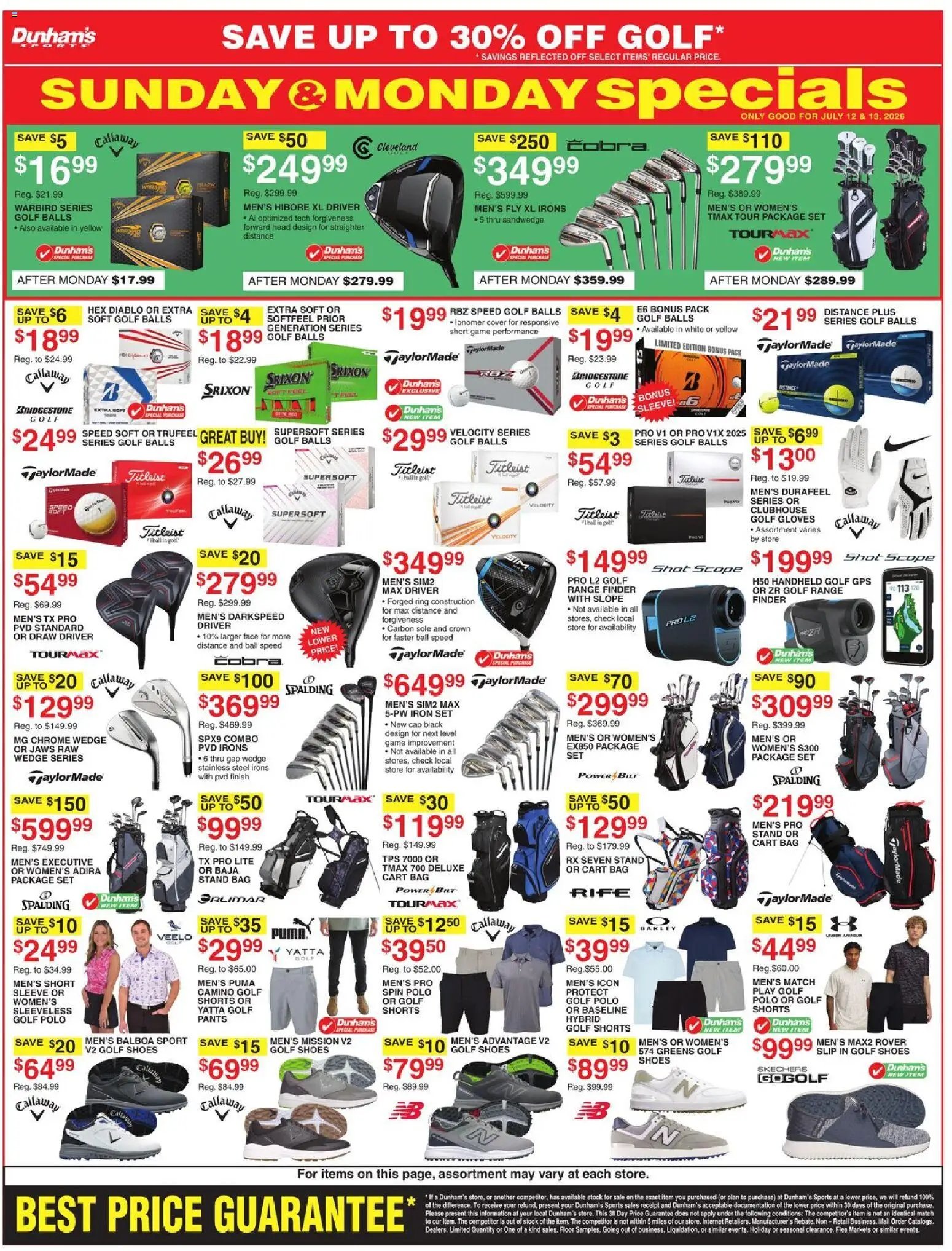Dunham's Sports Weekly Ad