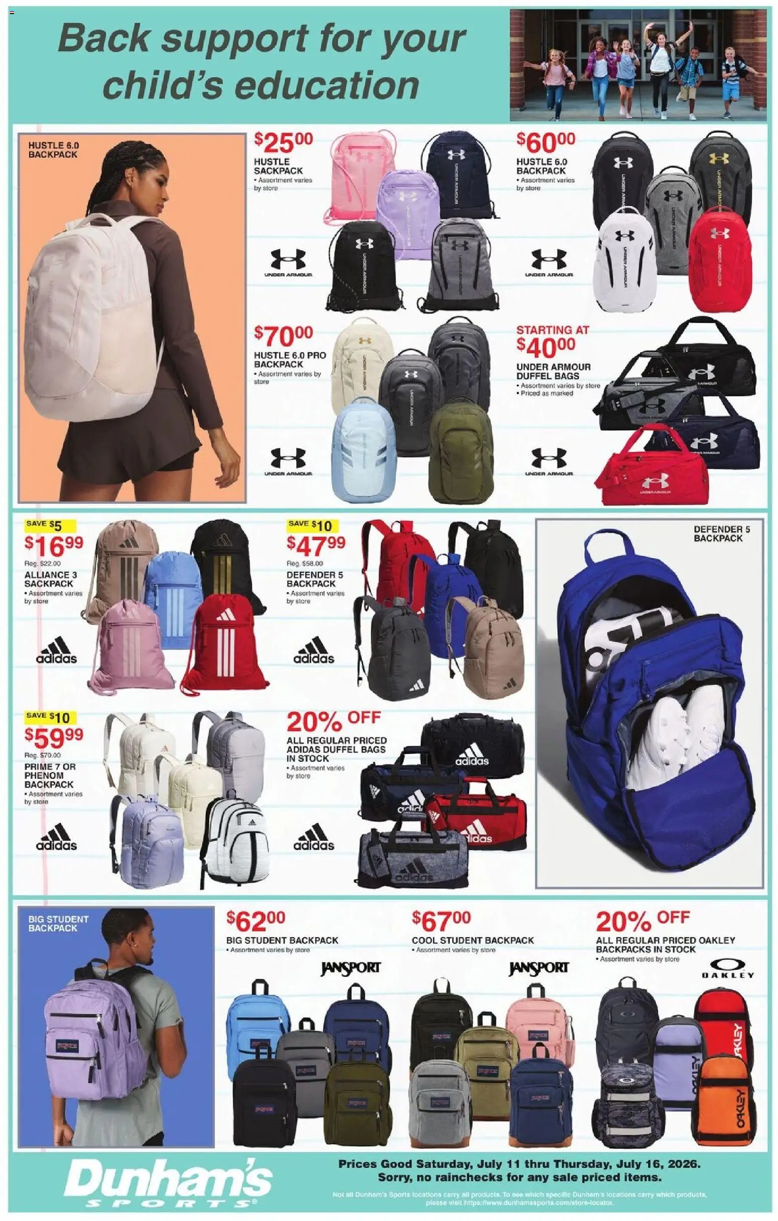 Dunham's Sports Weekly Ad