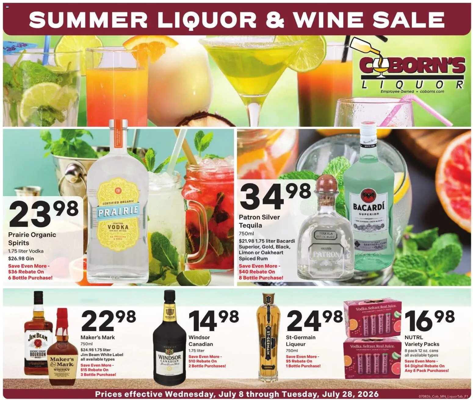 Coborn's Liquor Sale