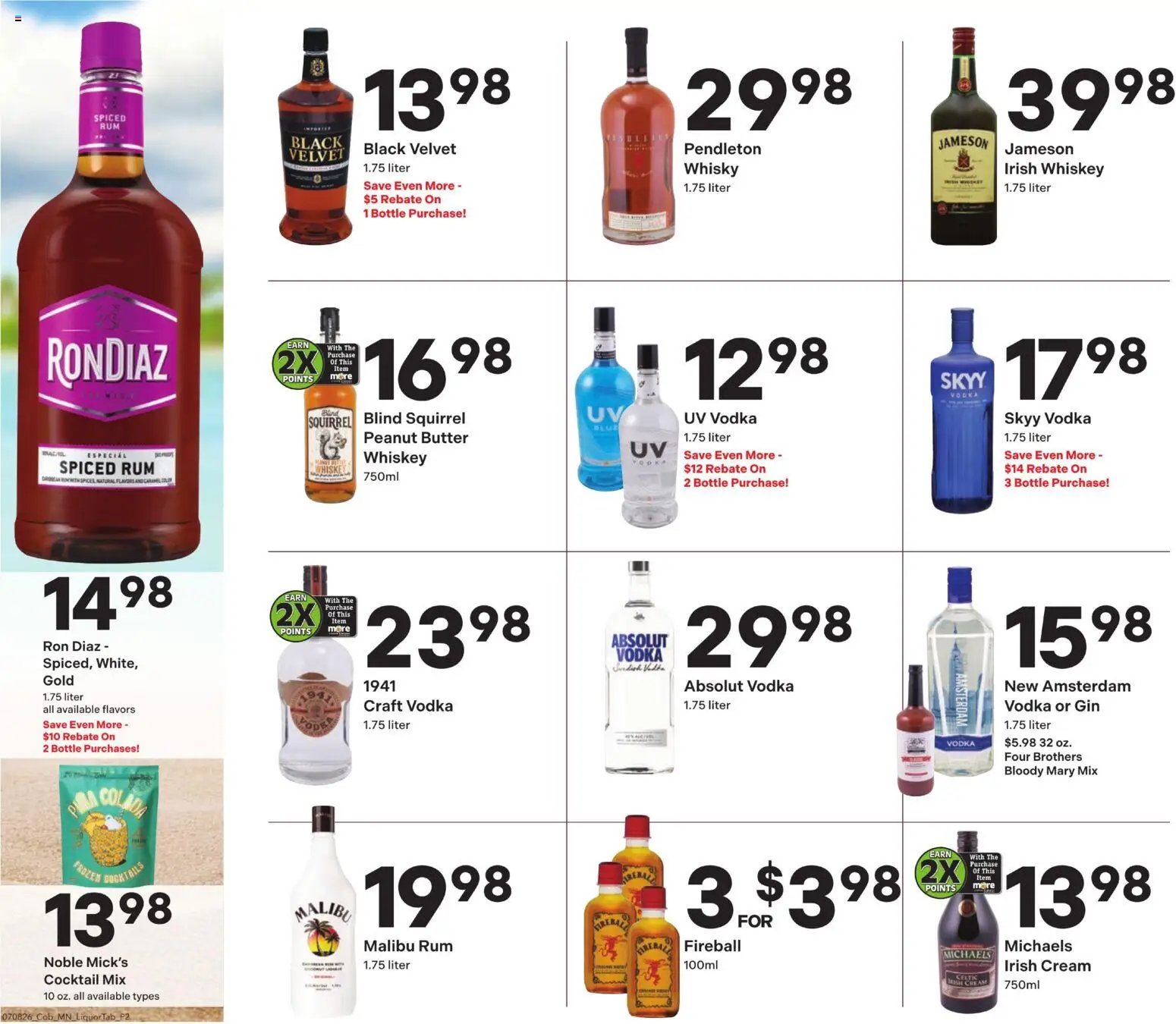 Coborn's Liquor Sale