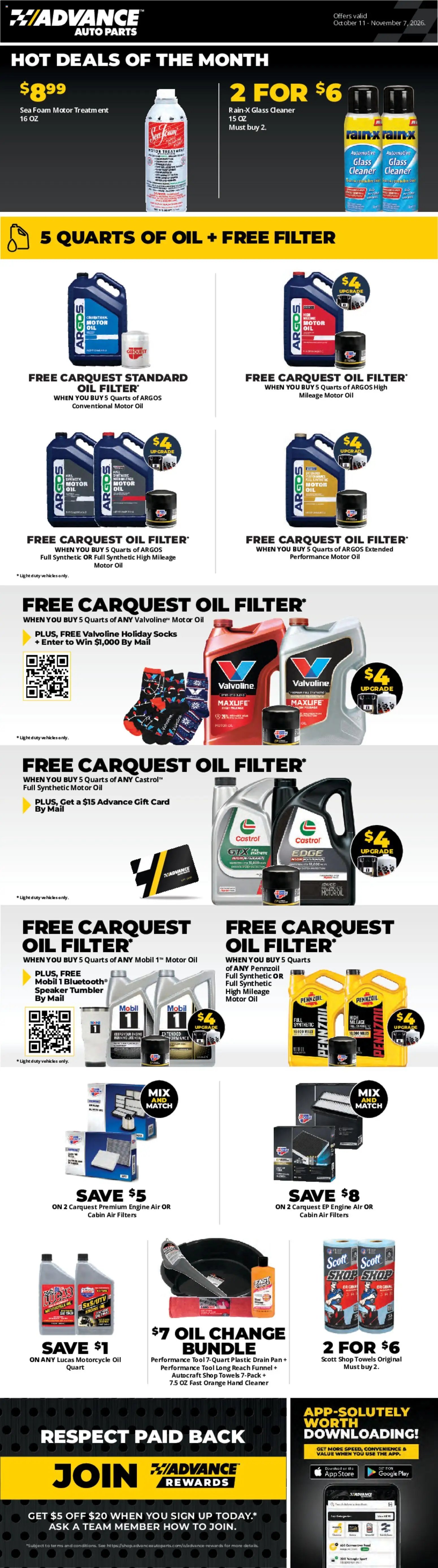 Advance Auto Parts Weekly Ad