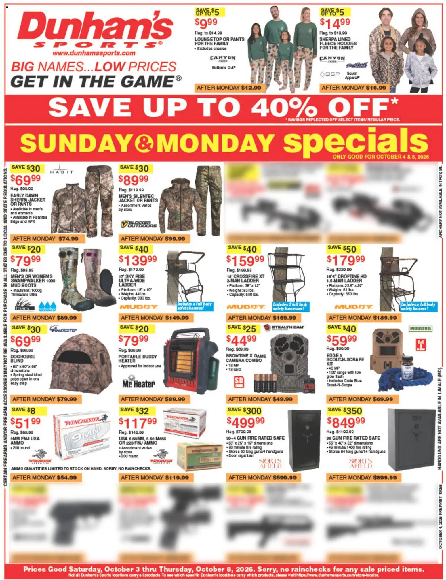 Dunham's Sports Weekly Ad