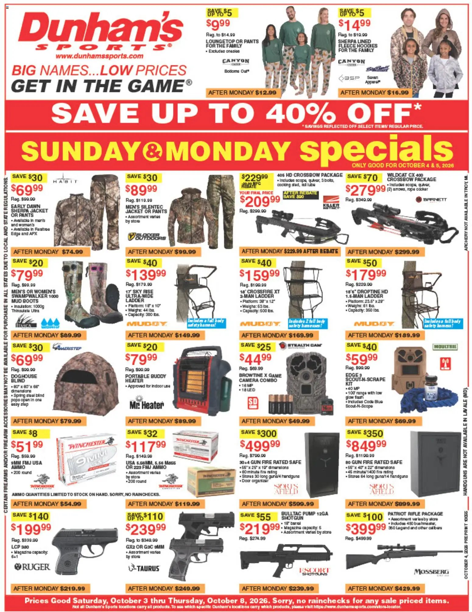Dunham's Sports Weekly Ad