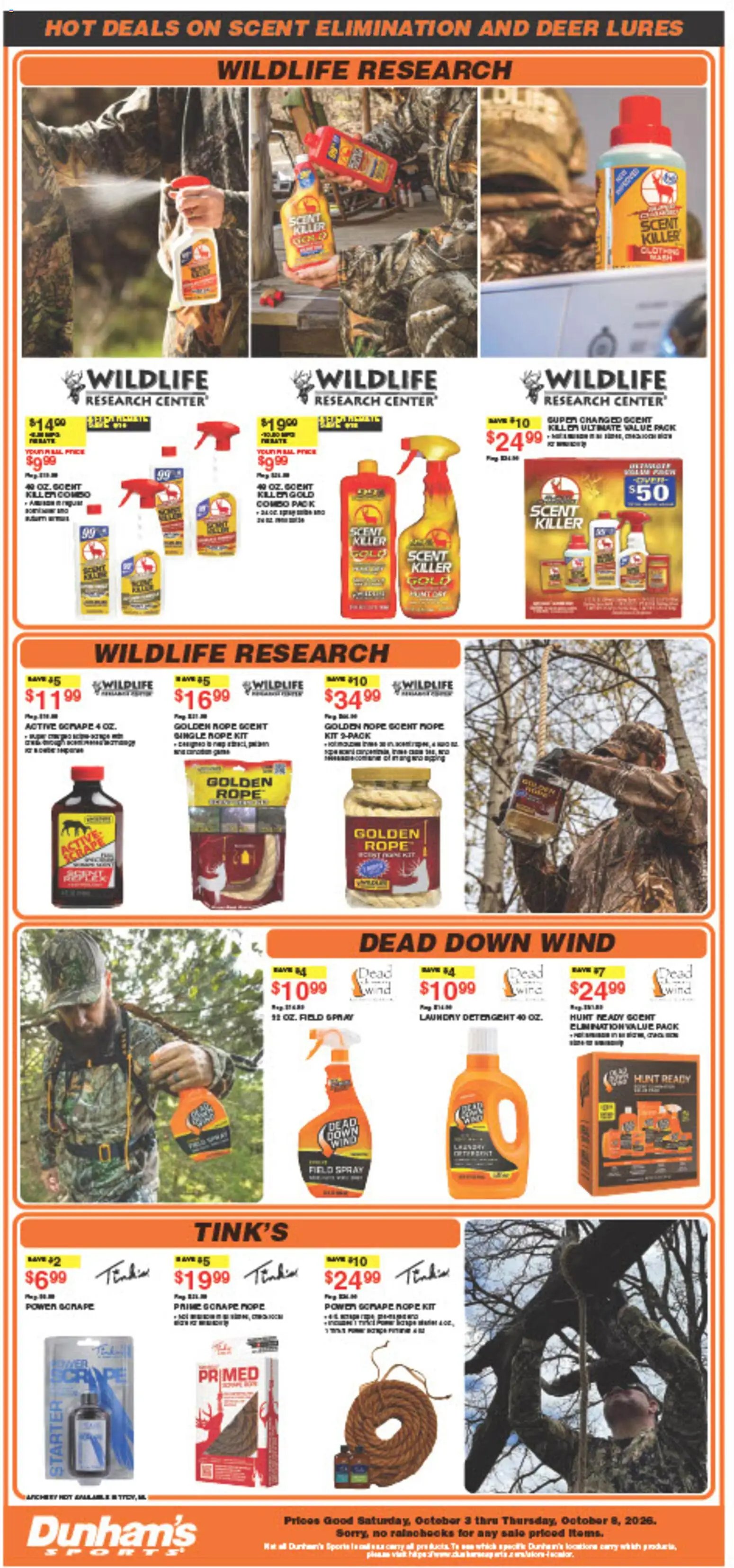 Dunham's Sports Weekly Ad