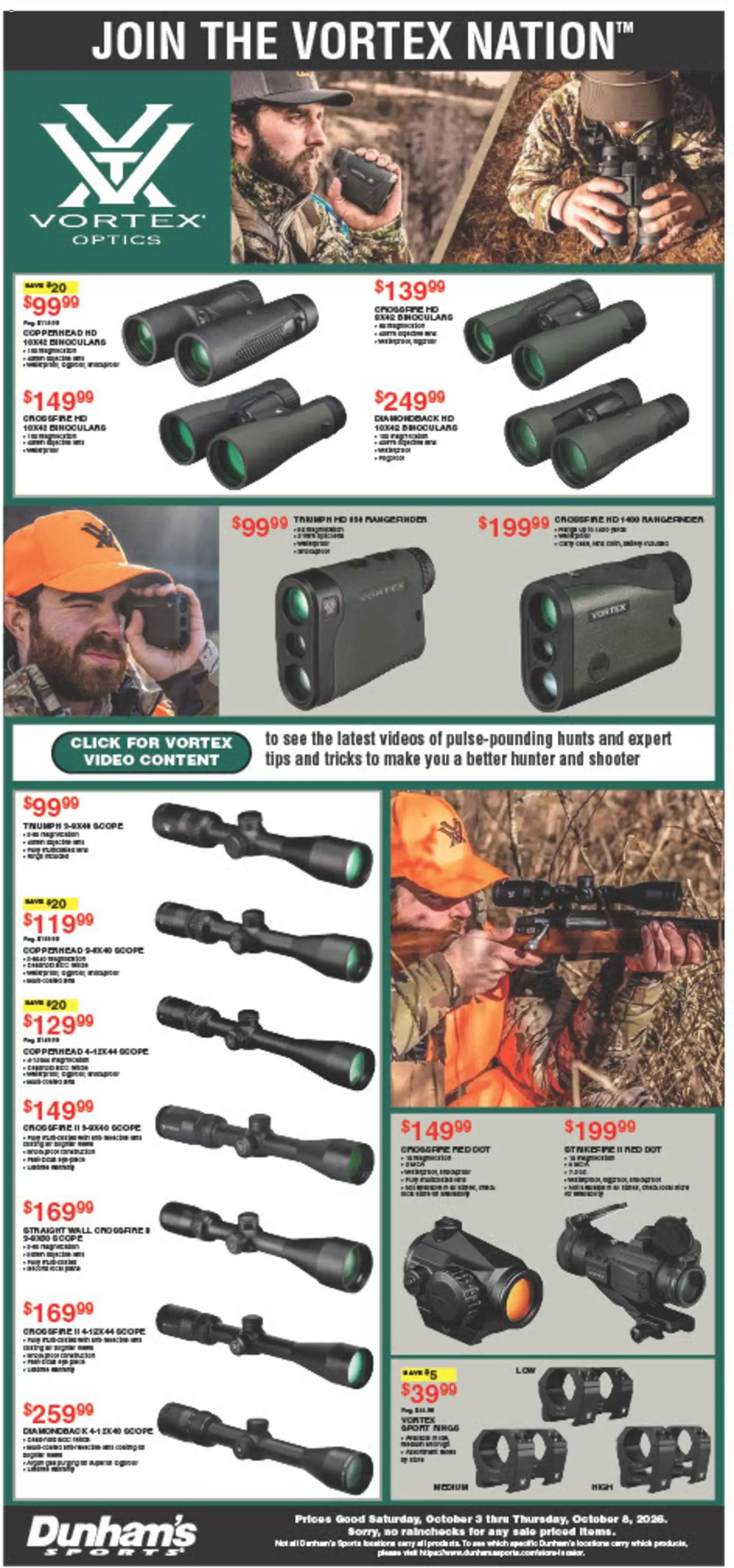 Dunham's Sports Weekly Ad