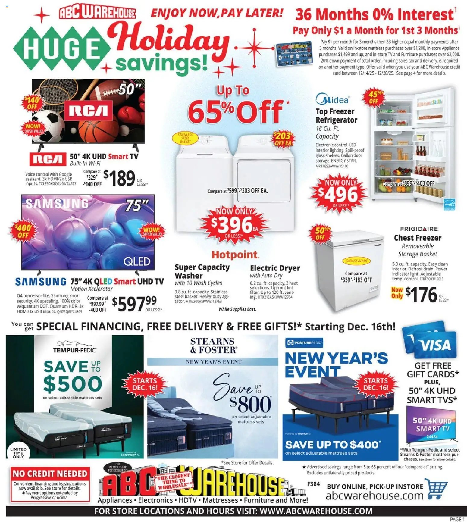 ABC Warehouse Weekly Ad