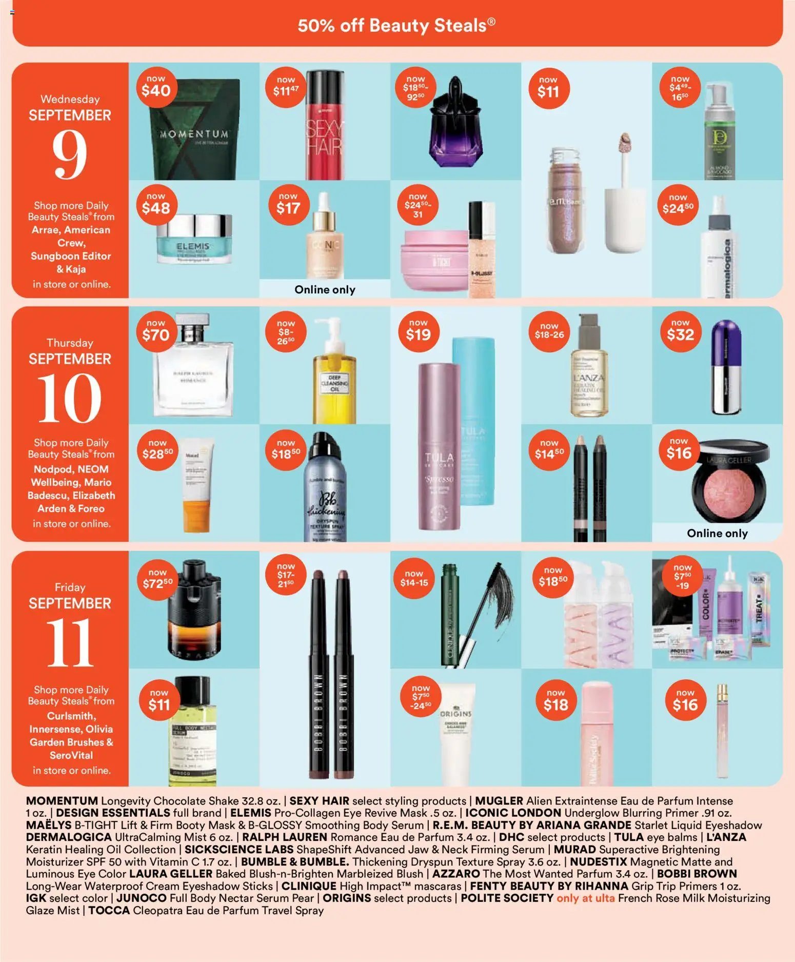Ulta Beauty 21 Days of Beauty Calendar