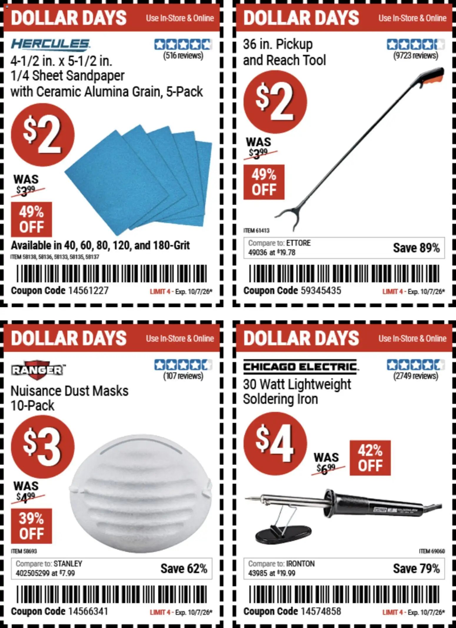 Harbor Freight Dollar Days