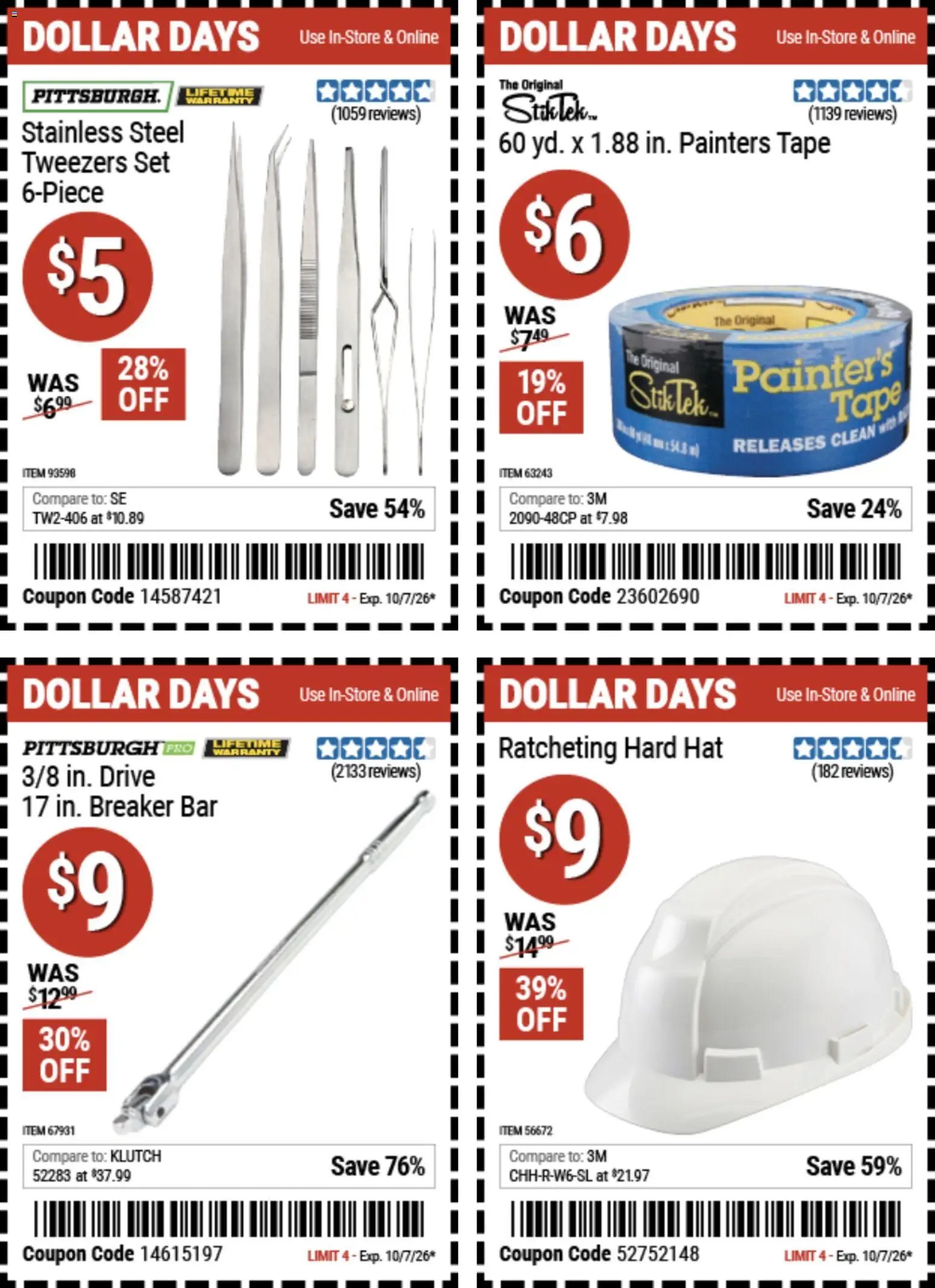 Harbor Freight Dollar Days
