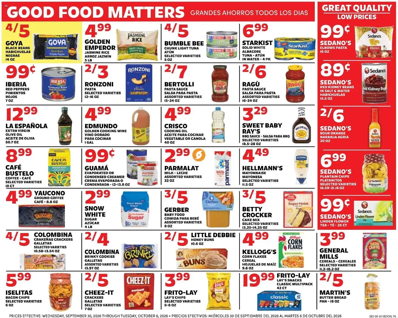 Sedano's Weekly Ad