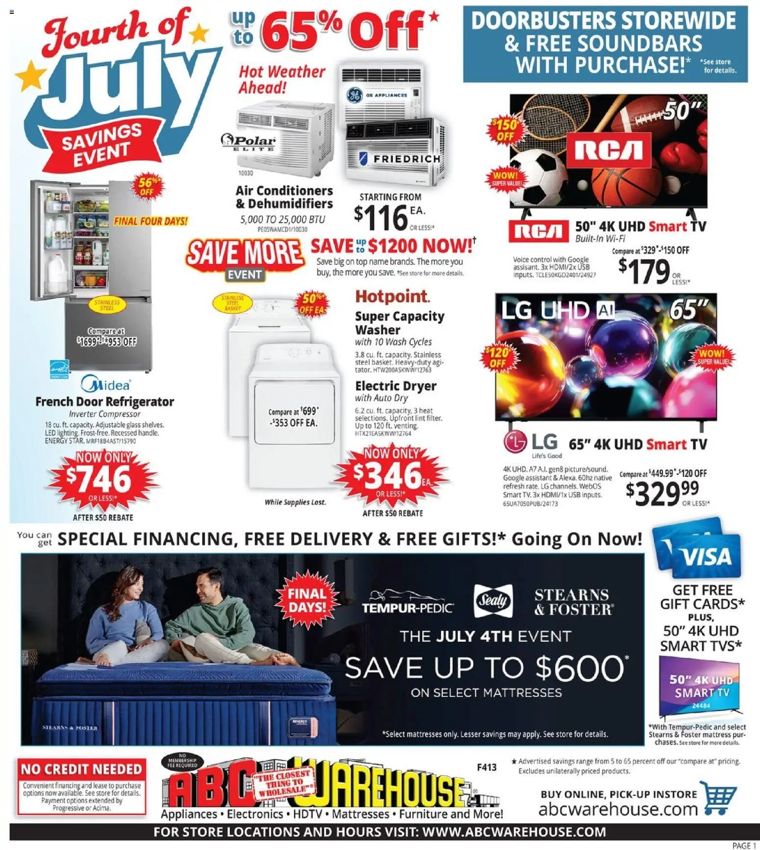 ABC Warehouse Weekly Ad