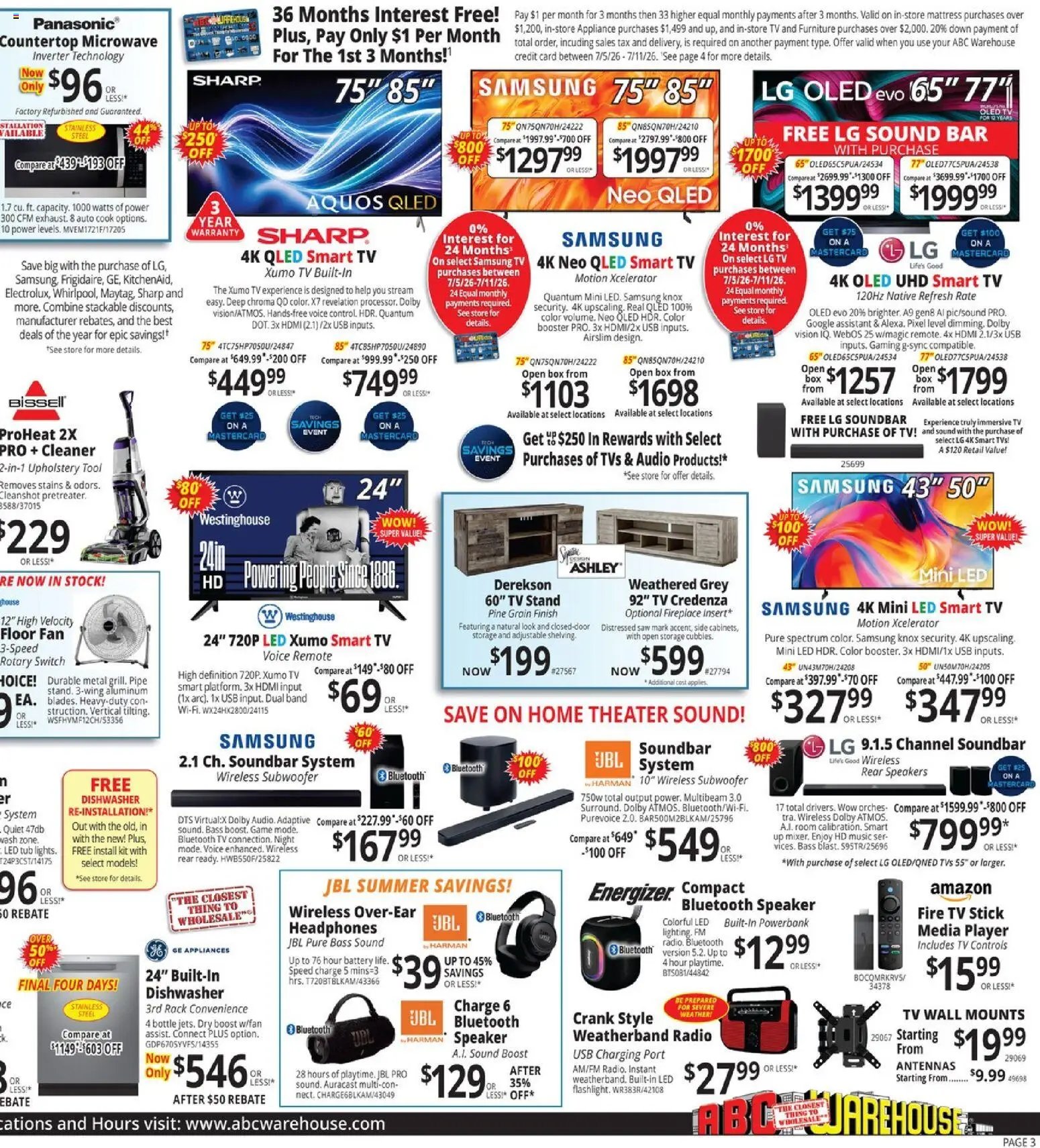 ABC Warehouse Weekly Ad
