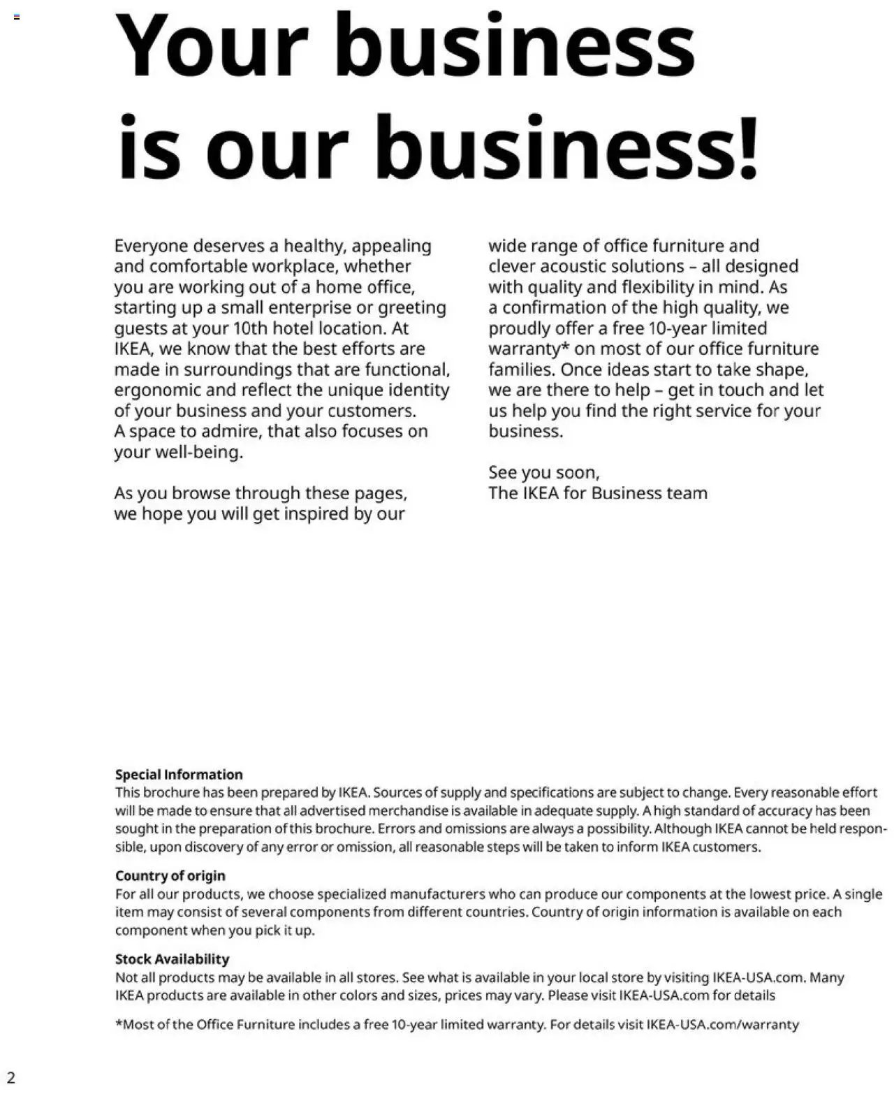 IKEA Office Brochure 2025 (2025-03-01 - 2026-01-01) | 2