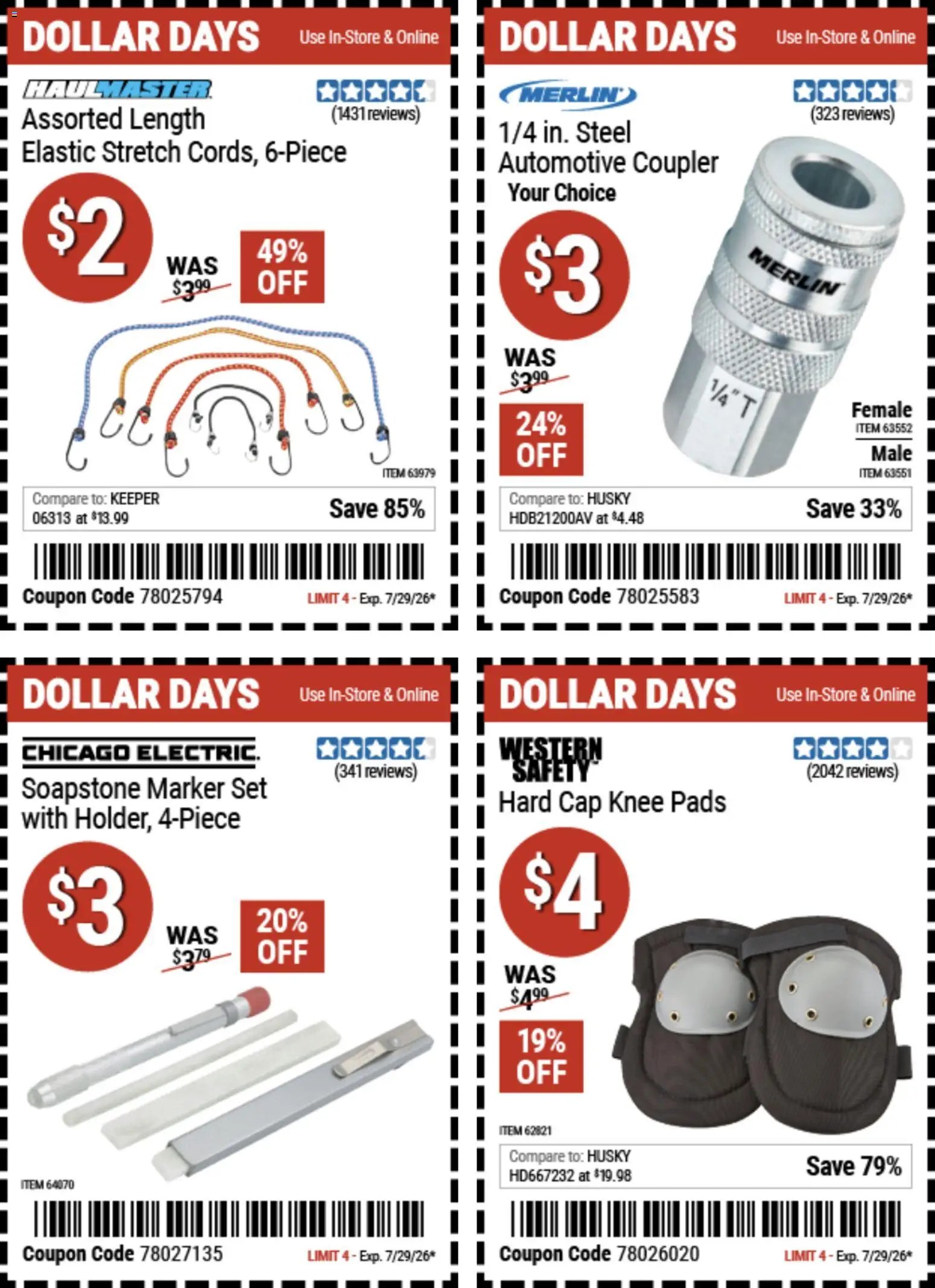 Harbor Freight Dollar Days