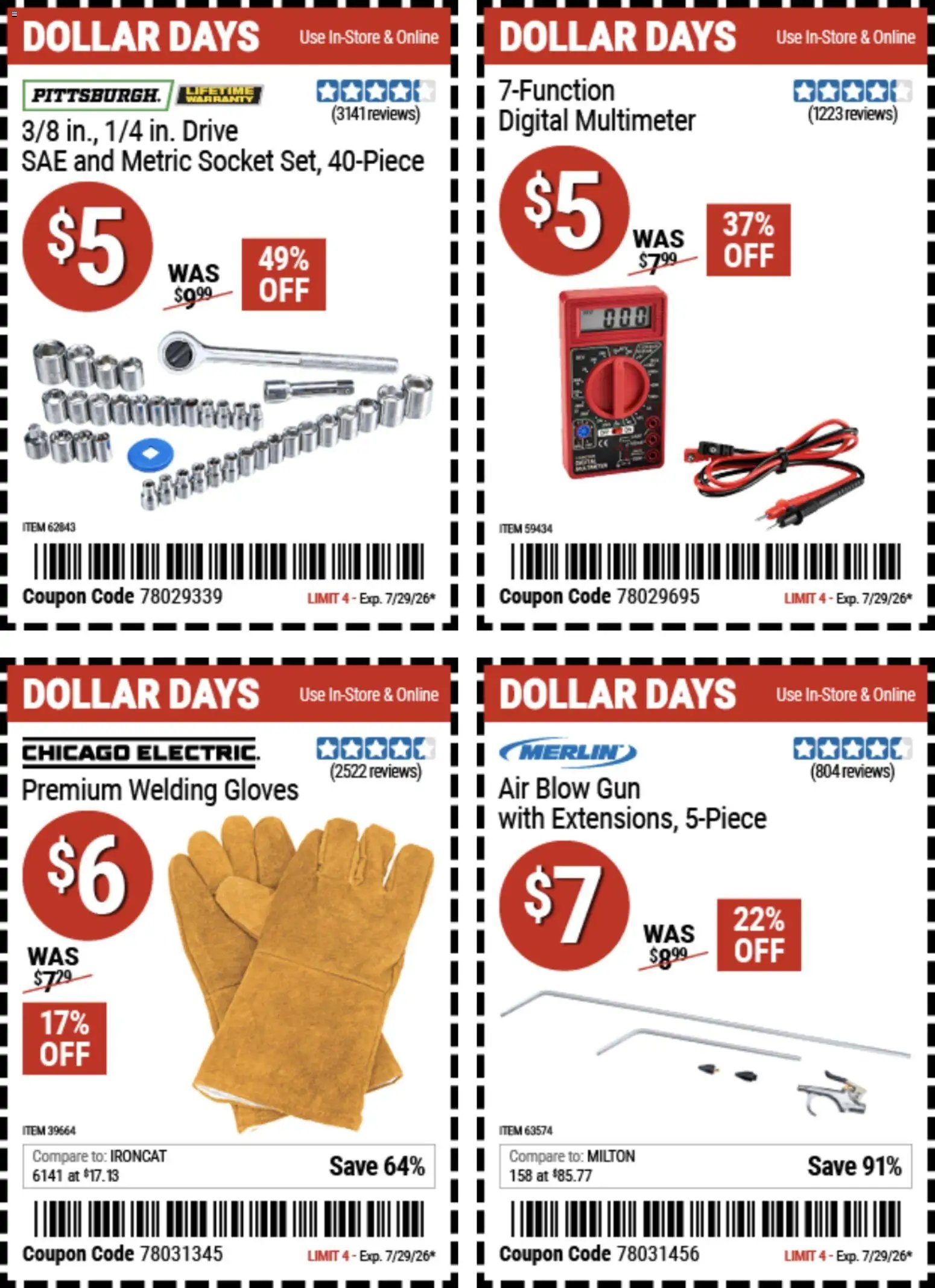 Harbor Freight Dollar Days