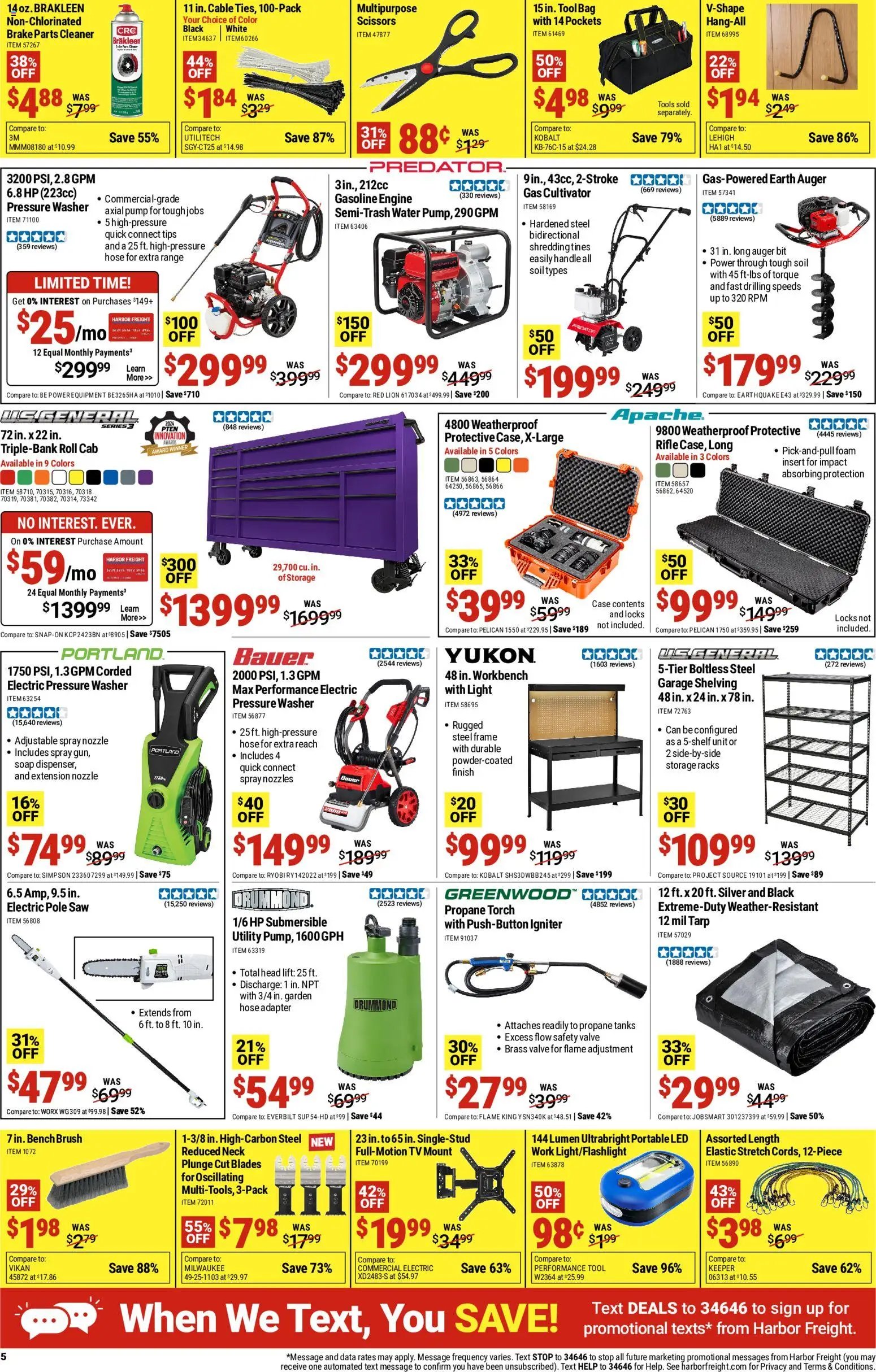 Harbor Freight Parking Lot Sale