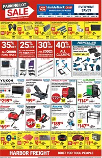 Harbor Freight Parking Lot Sale
