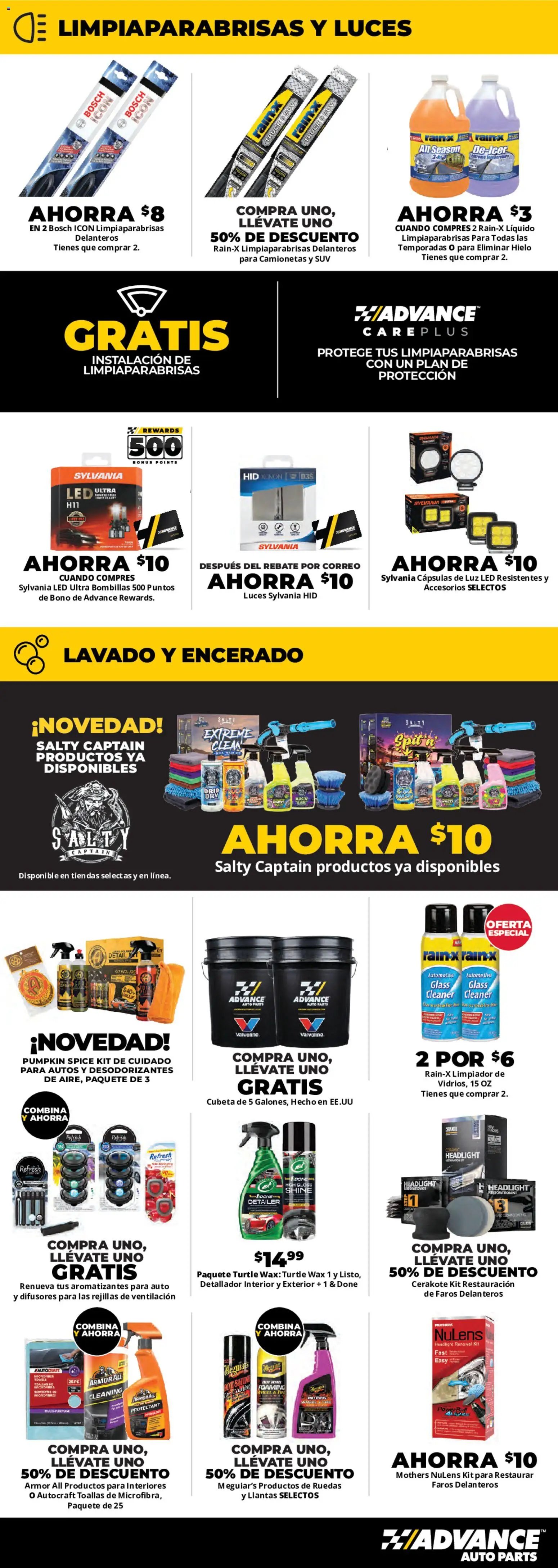 Advance Auto Parts Sales Ad - Spanish