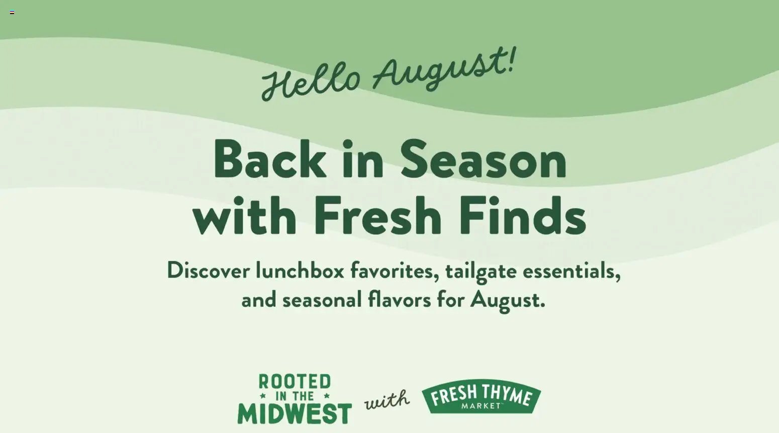 Fresh Thyme Monthly Ad
