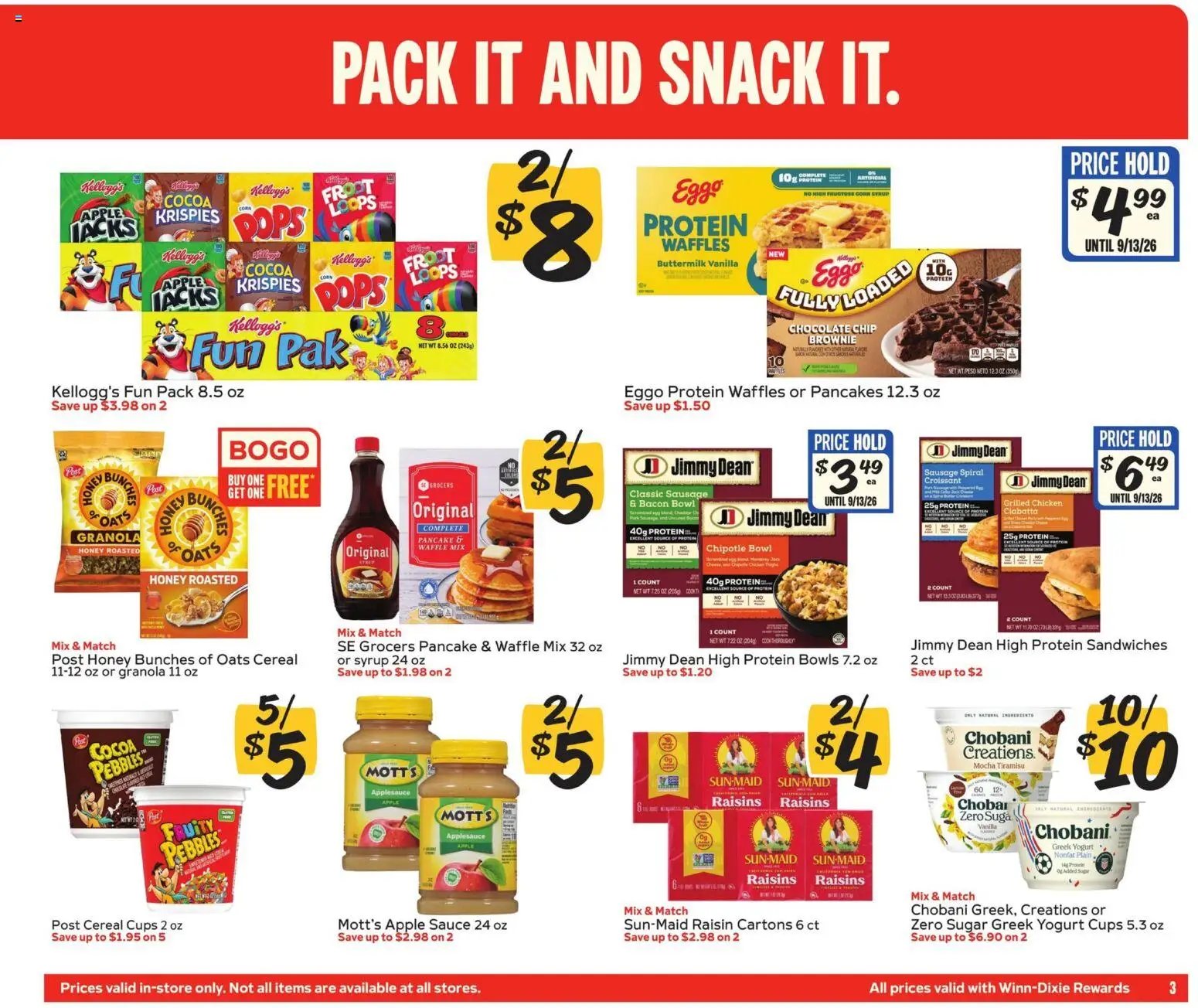 Winn Dixie In-Store Flyer