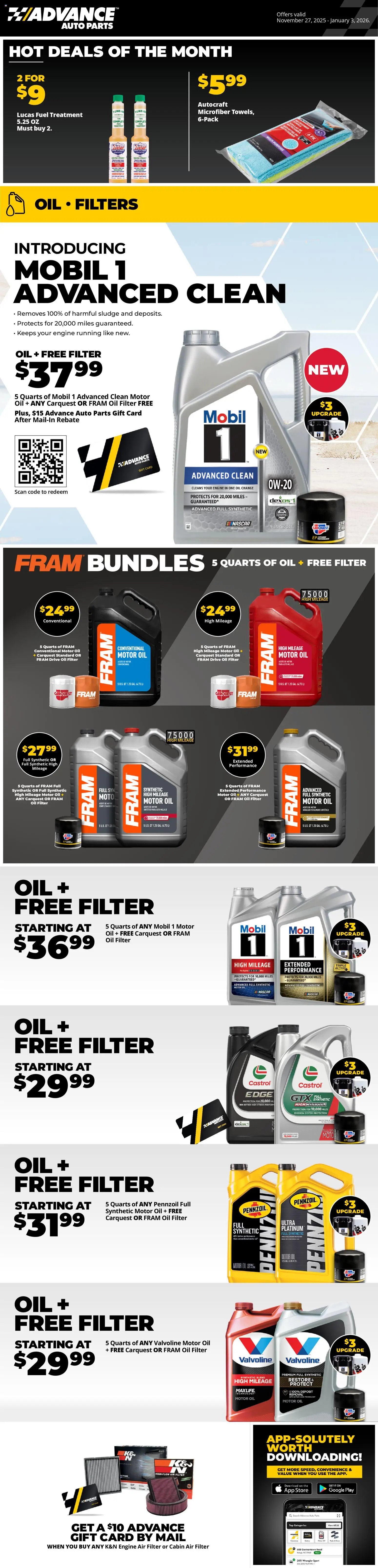 Advance Auto Parts Weekly Ad