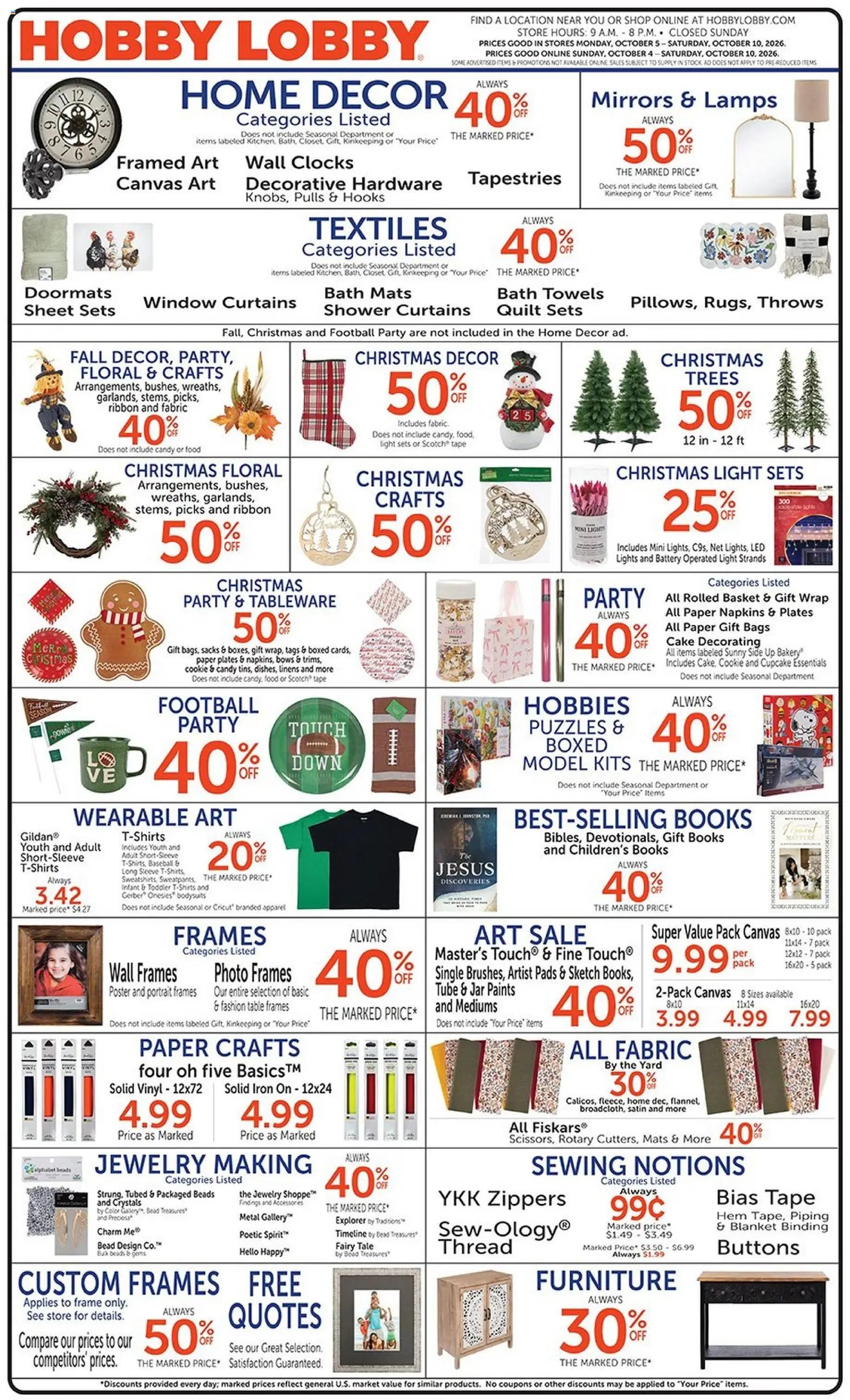 Hobby Lobby Weekly Ad