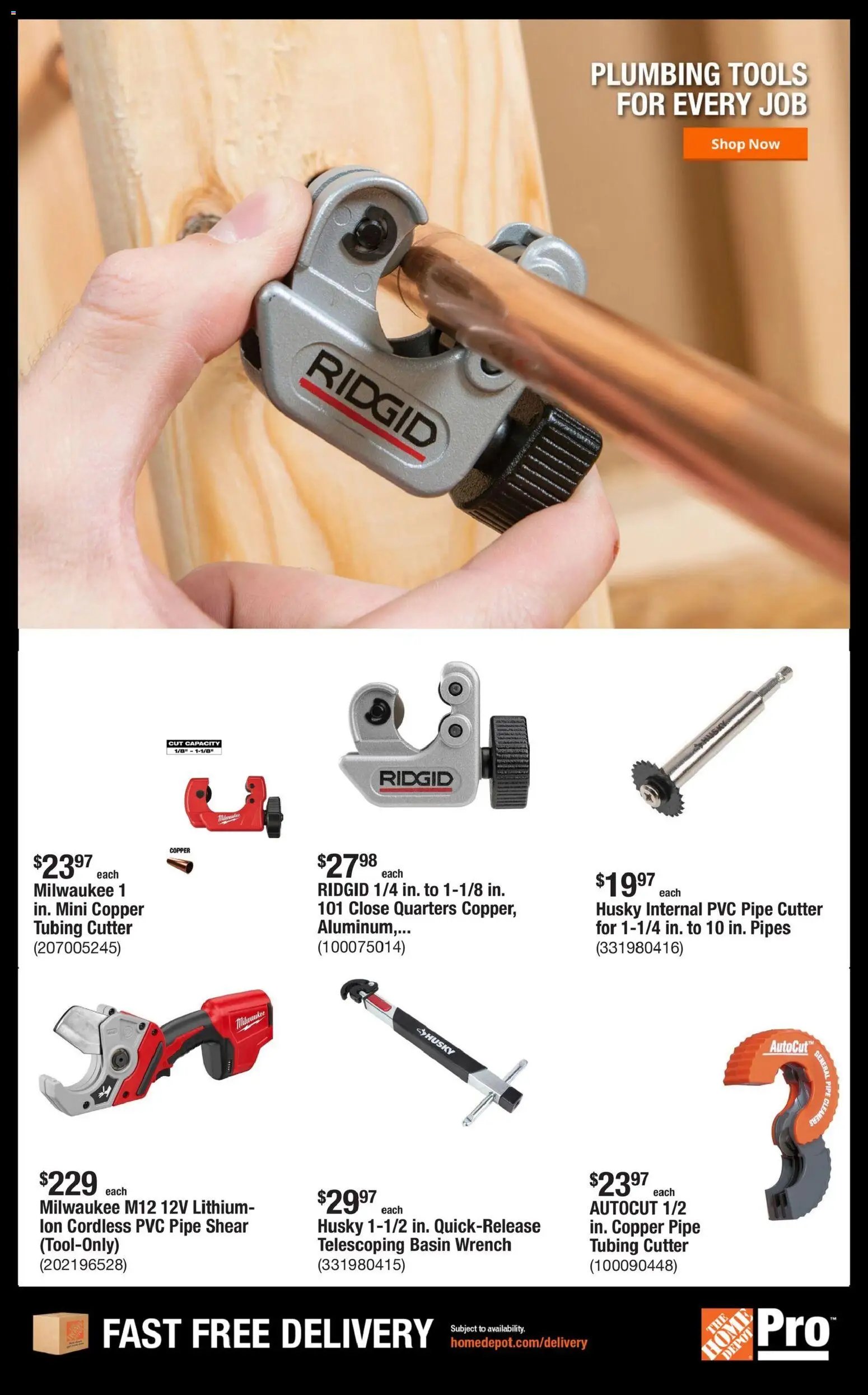 Home Depot Shop Pro Ad