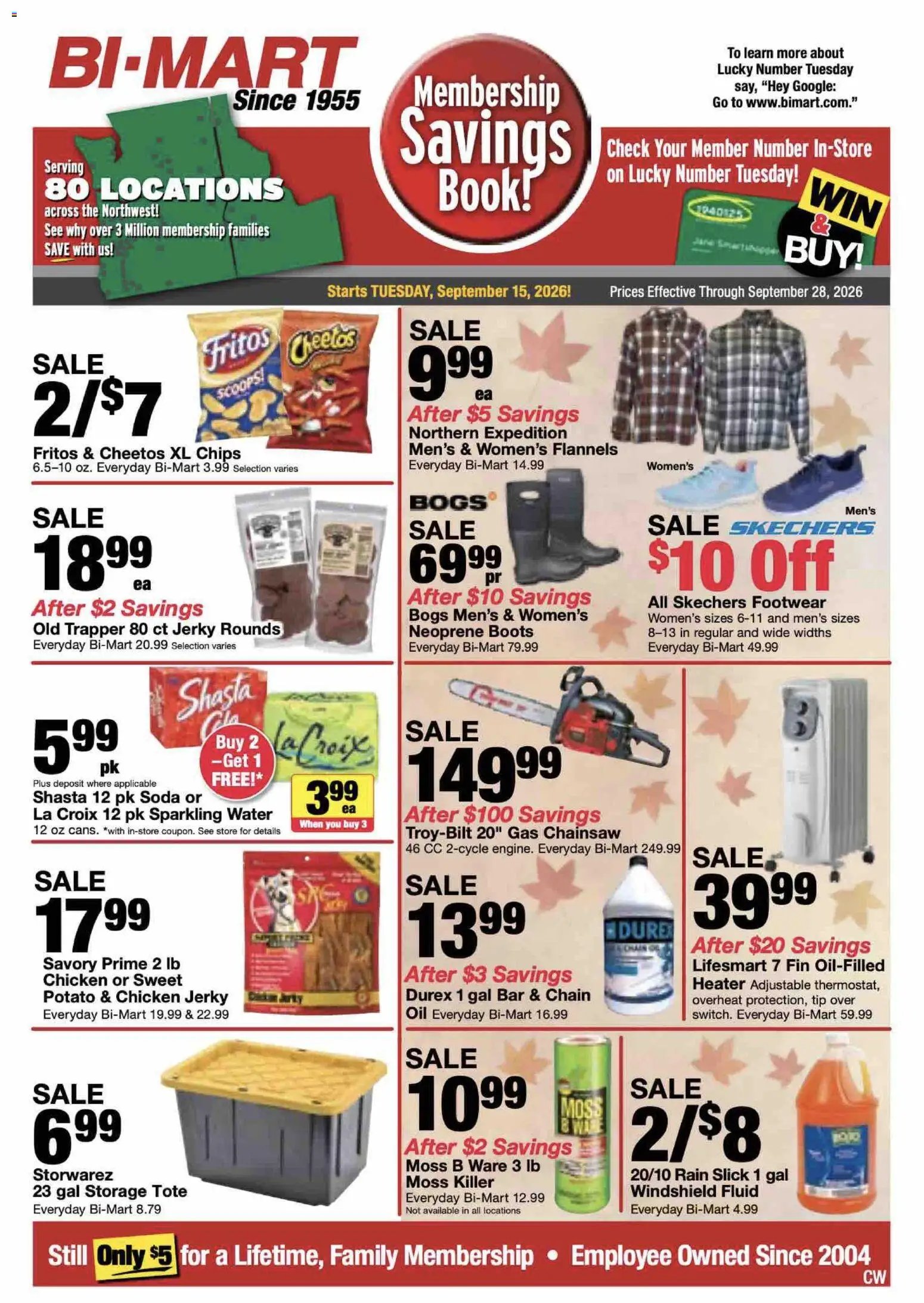 Bi-Mart Memberships Savings Book