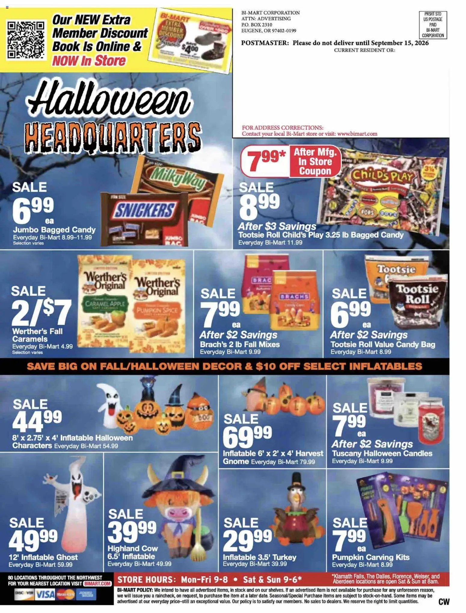 Bi-Mart Memberships Savings Book