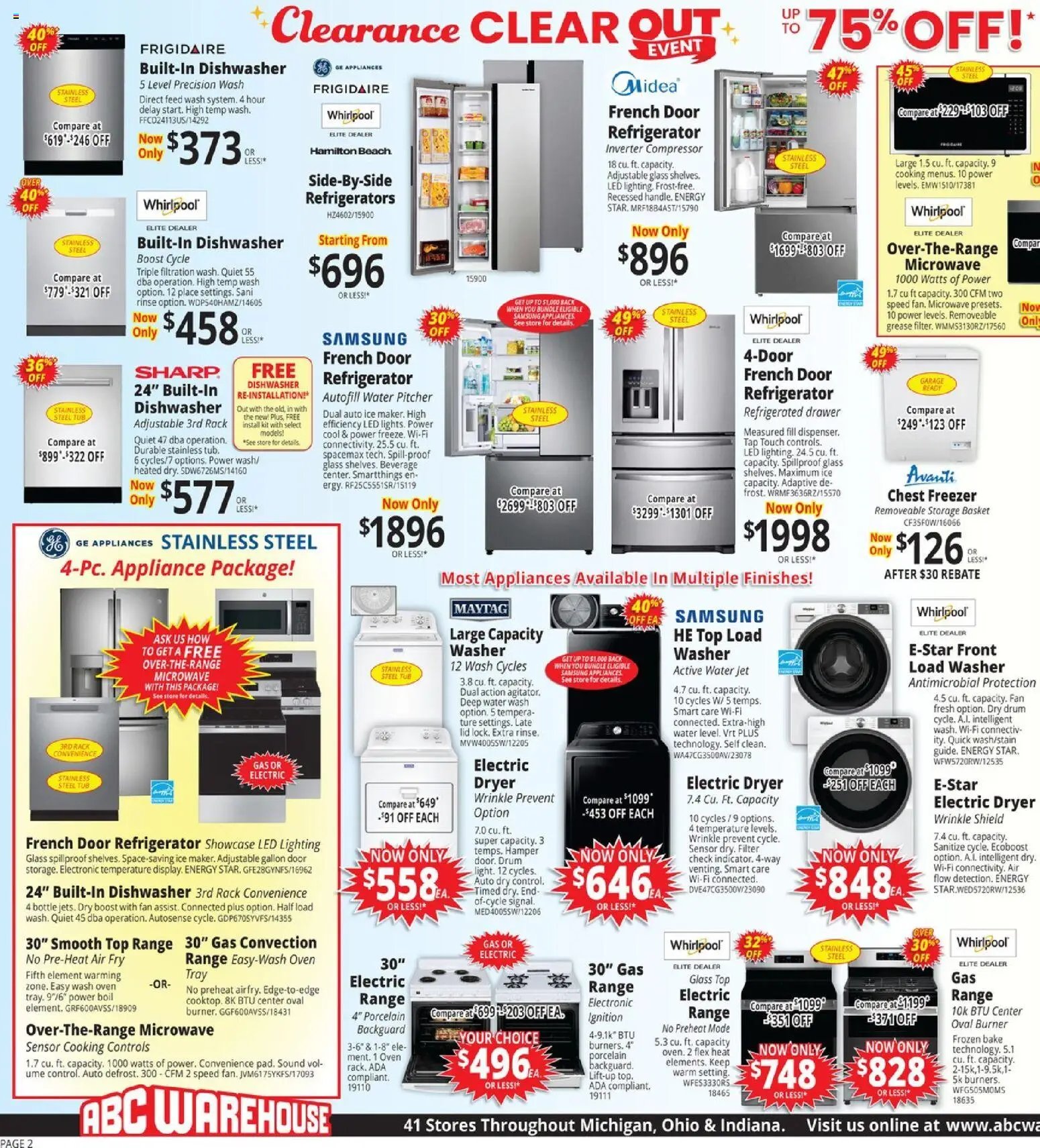ABC Warehouse Weekly Ad