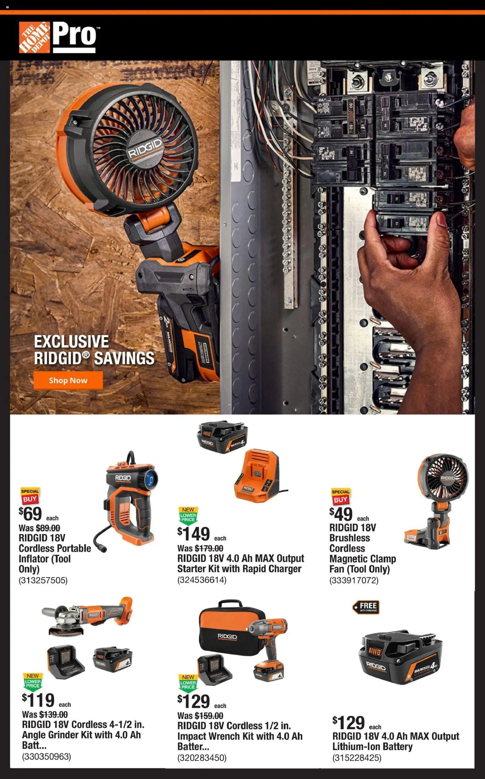 Home Depot Shop Pro Ad