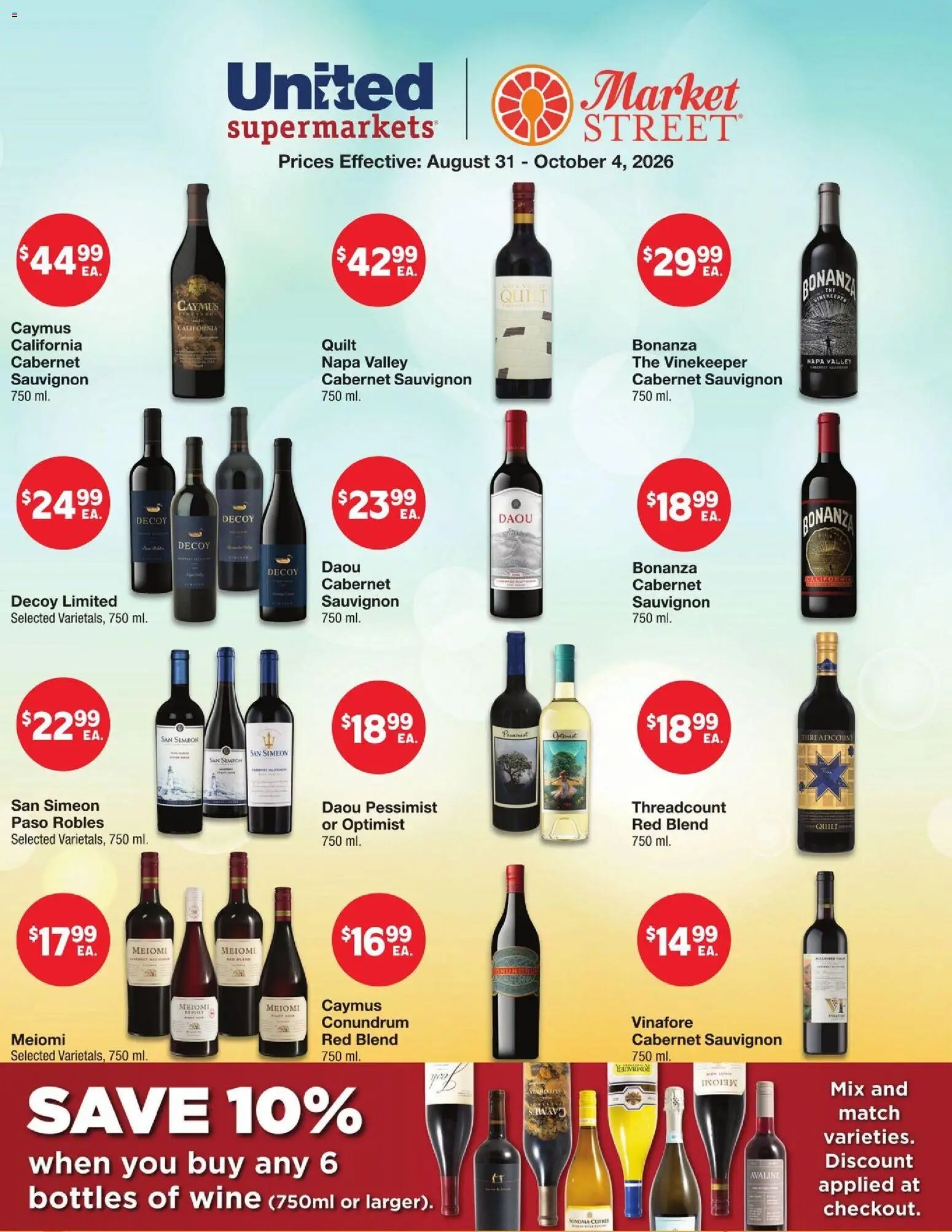 United Supermarkets Alcohol Flyer