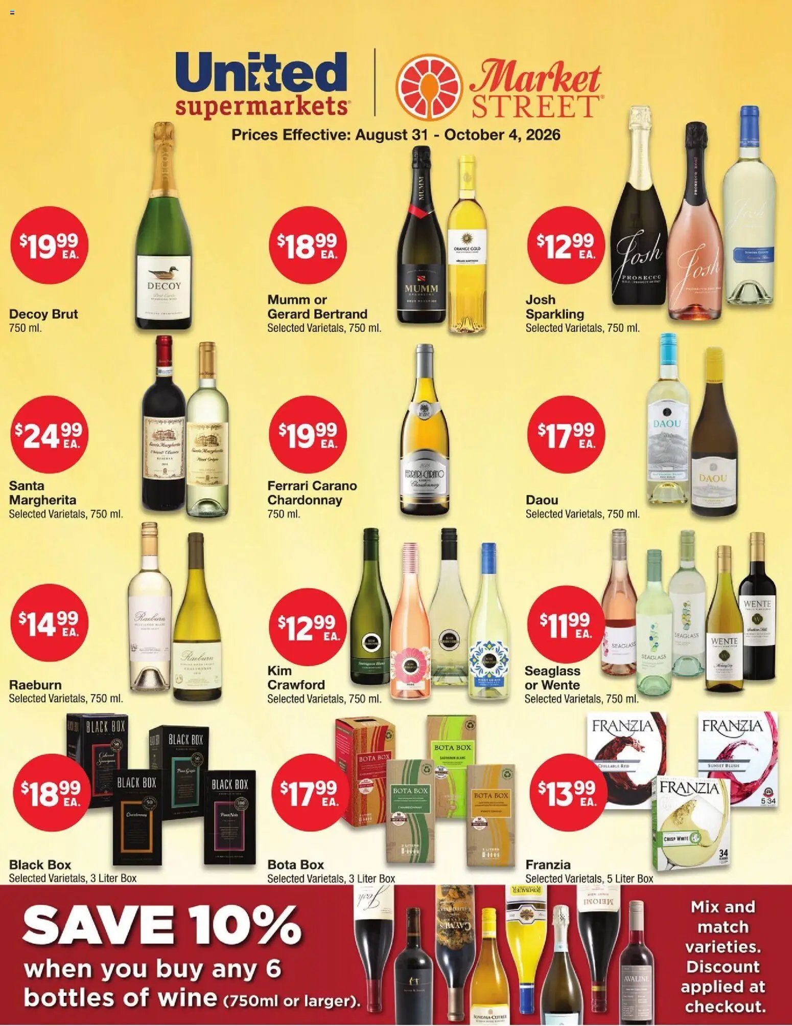United Supermarkets Alcohol Flyer