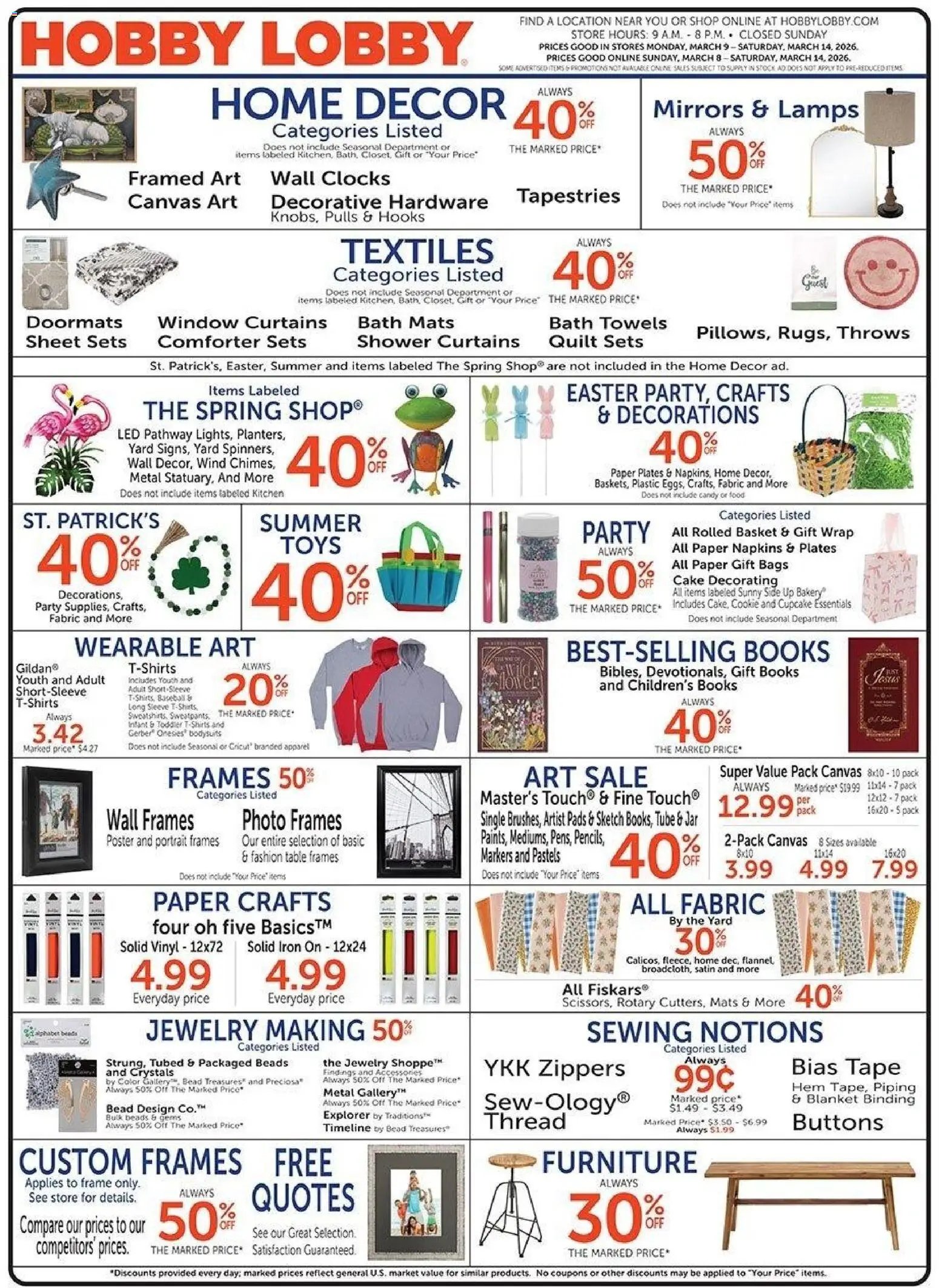 Hobby Lobby Weekly Ad