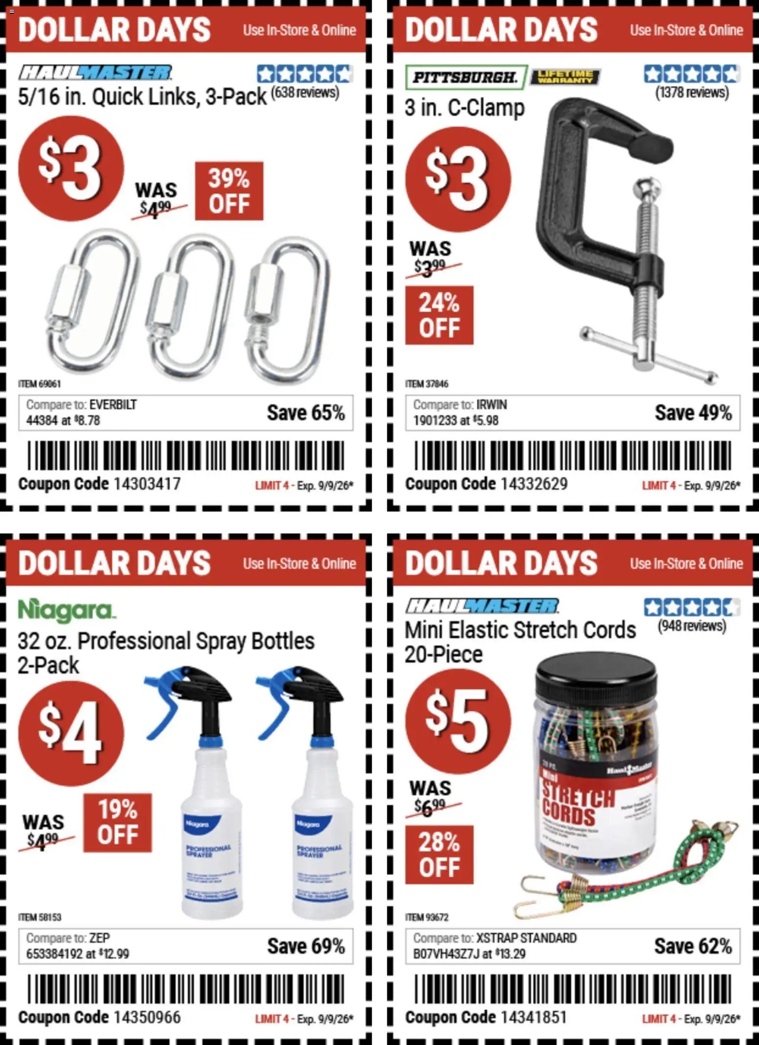 Harbor Freight Dollar Days