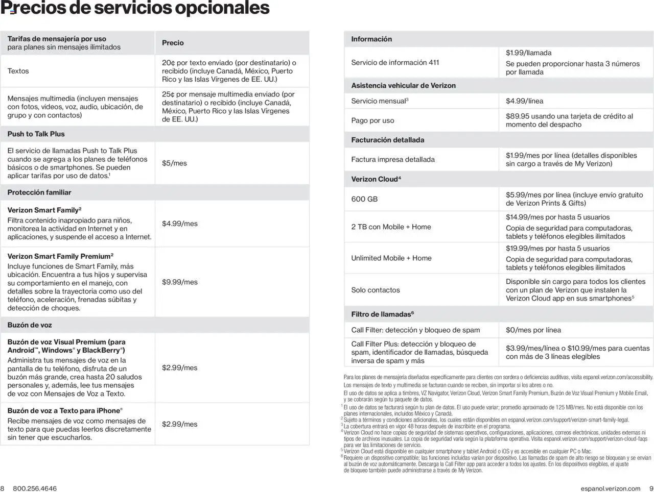 Verizon - Brochure - Spanish (2024-01-01 - 2026-01-01) | 5