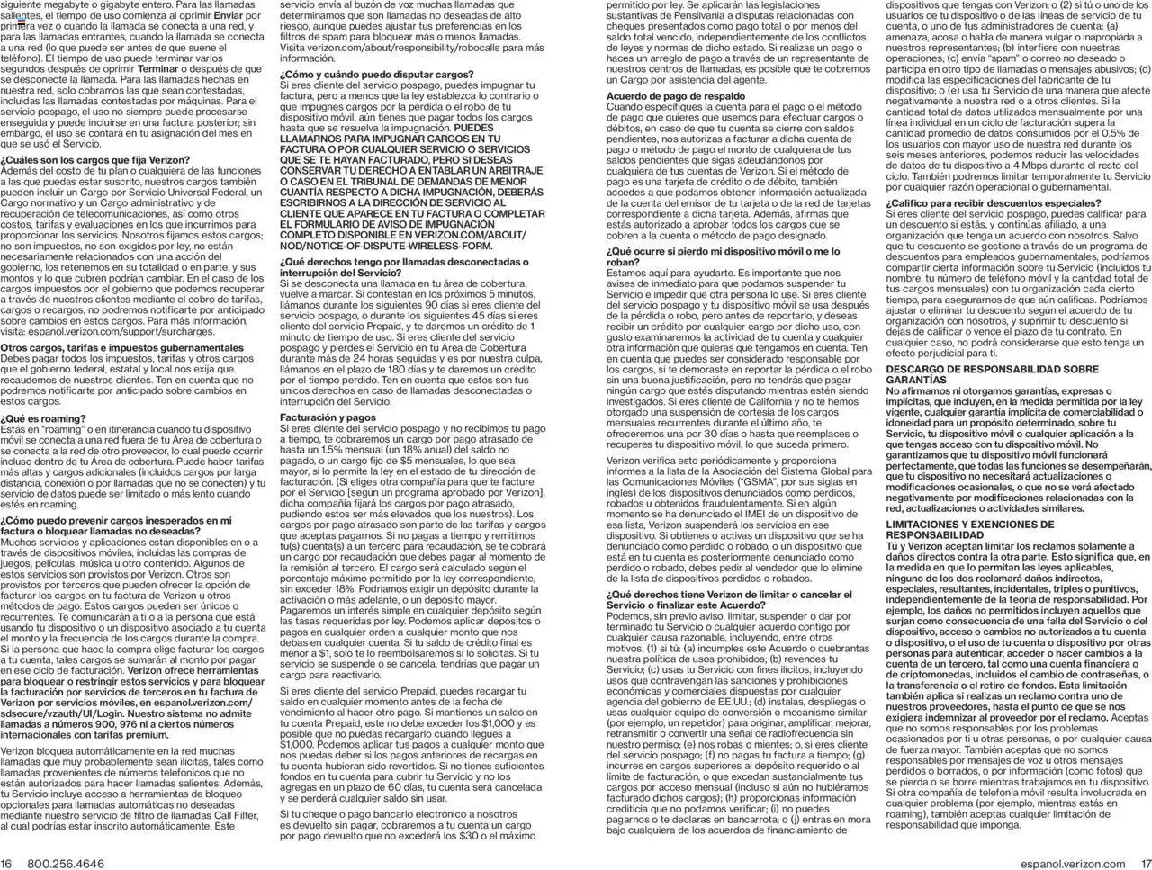 Verizon - Brochure - Spanish (2024-01-01 - 2026-01-01) | 9